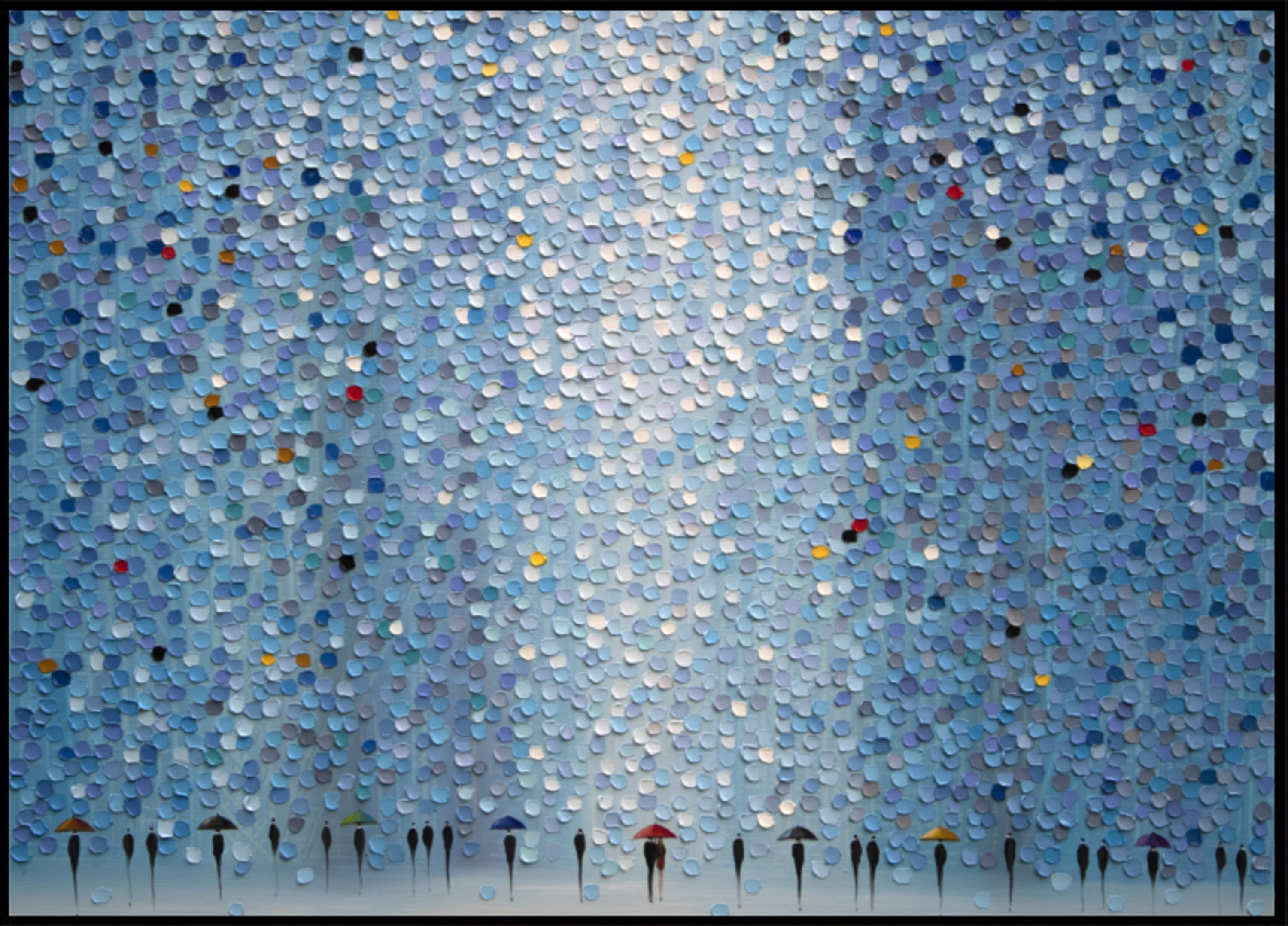 Guarda-chuvas na chuva