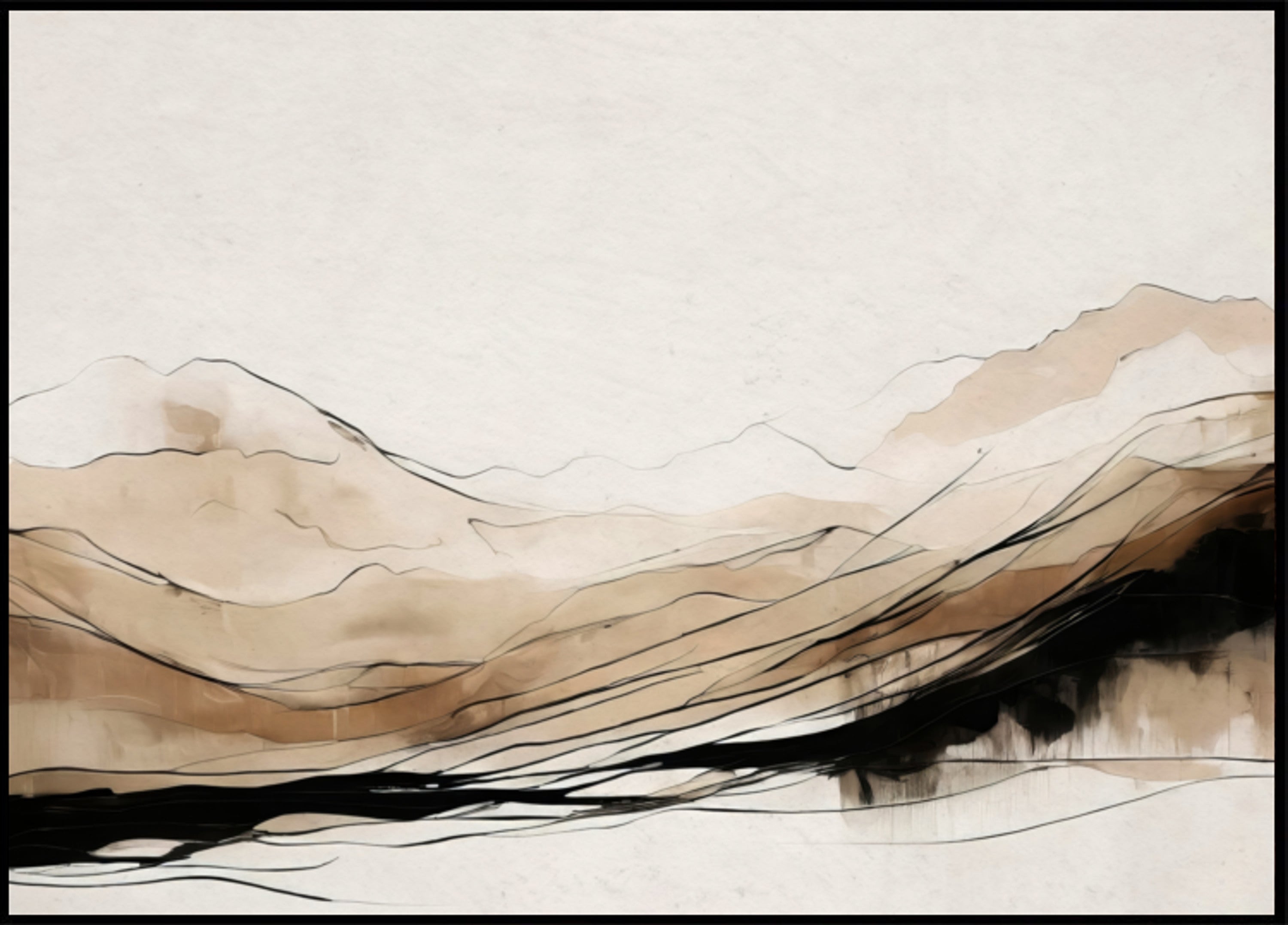 Camadas abstratas de montanha