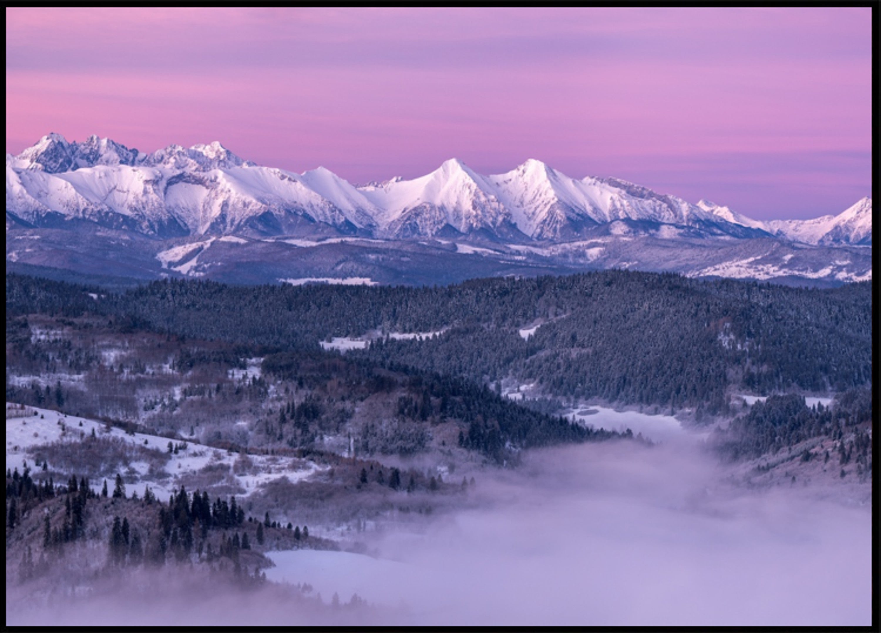 Amanhecer da Montanha Roxa