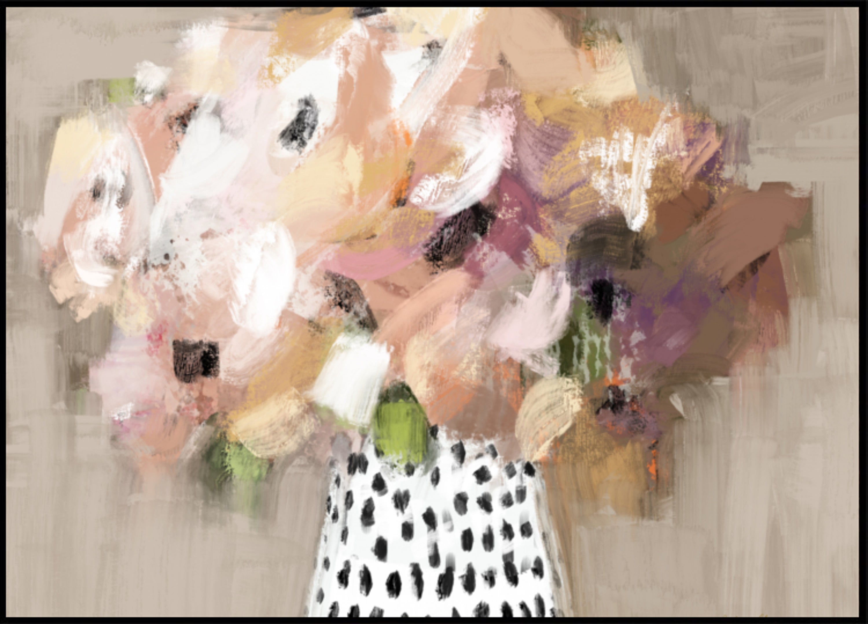 Buquê de flores abstrato