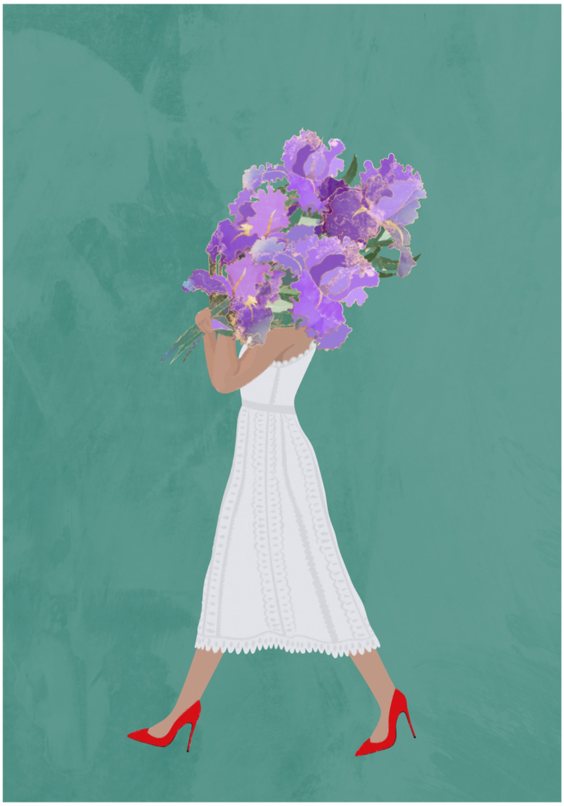 Passeio floral elegante