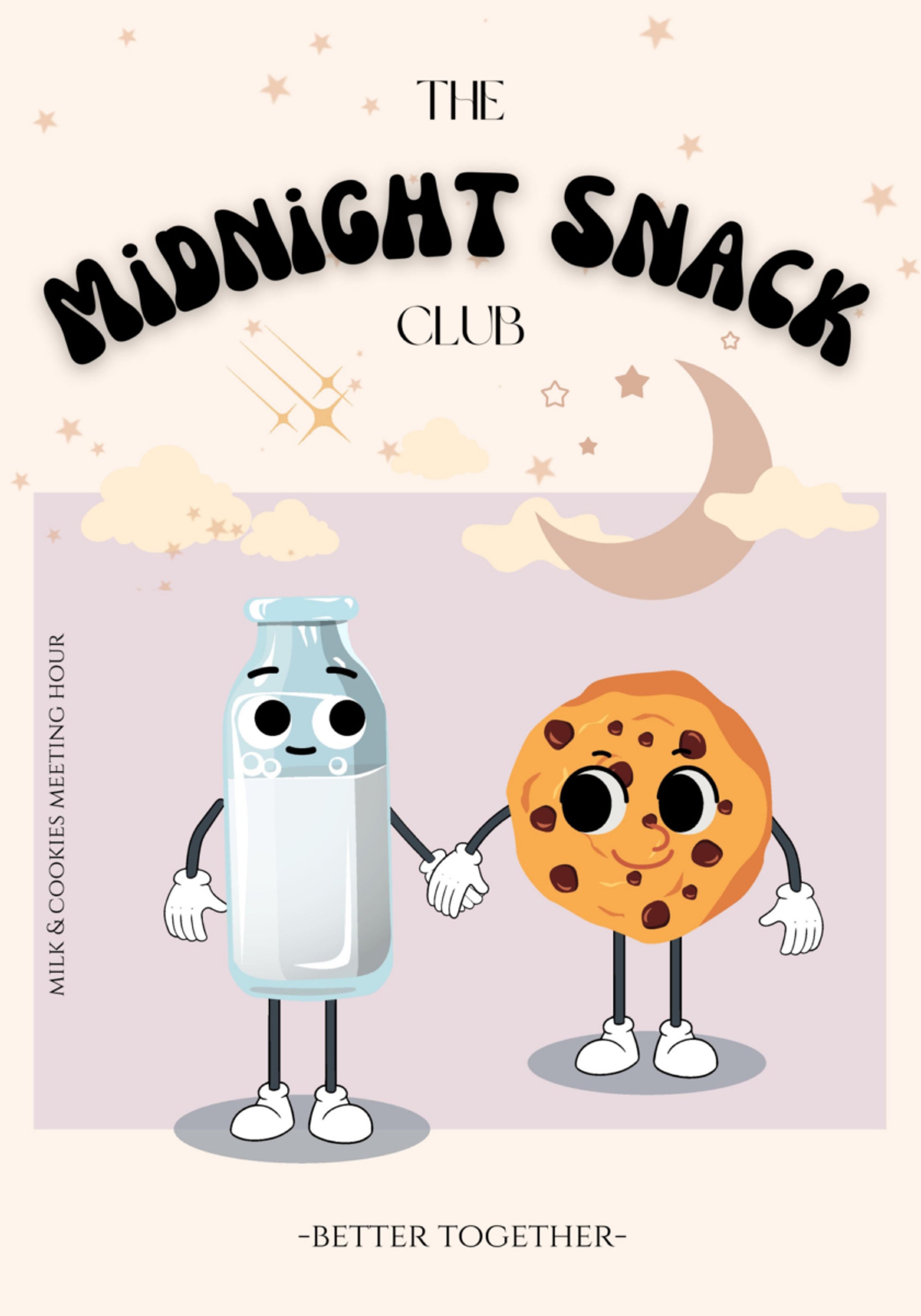 Amigos do lanche da meia-noite