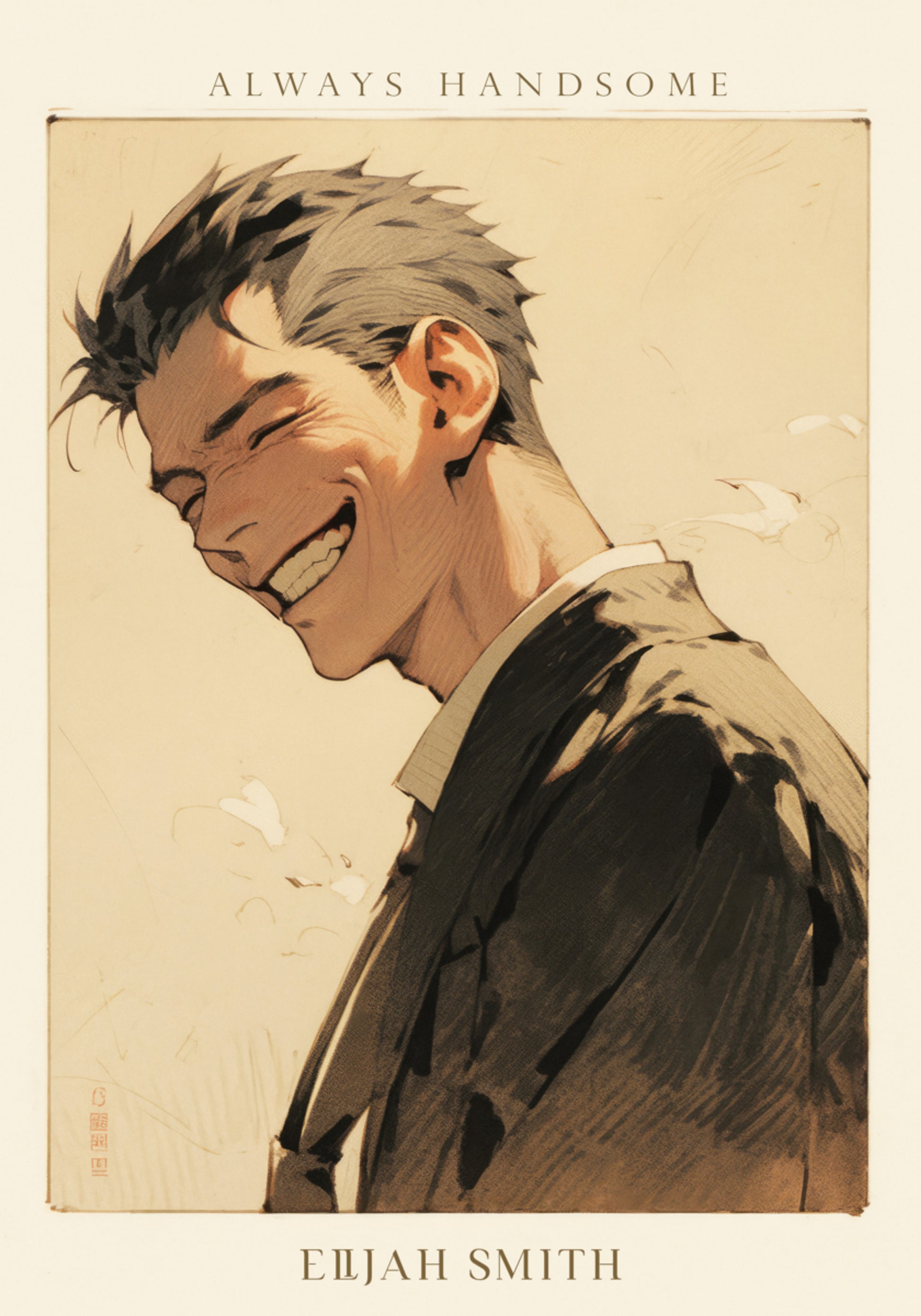 Retrato de homem sorridente