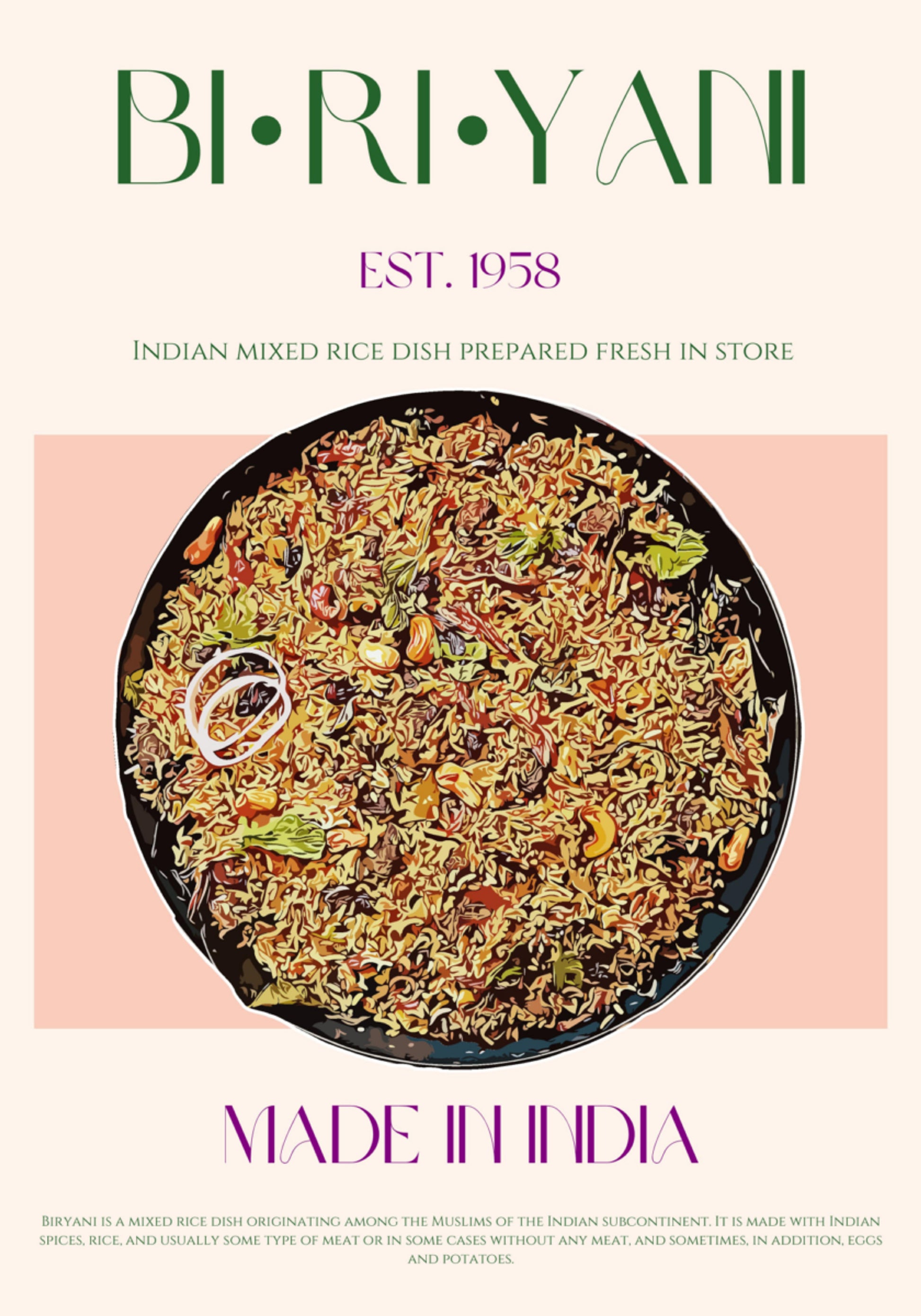 Delicioso Biryani Indiano