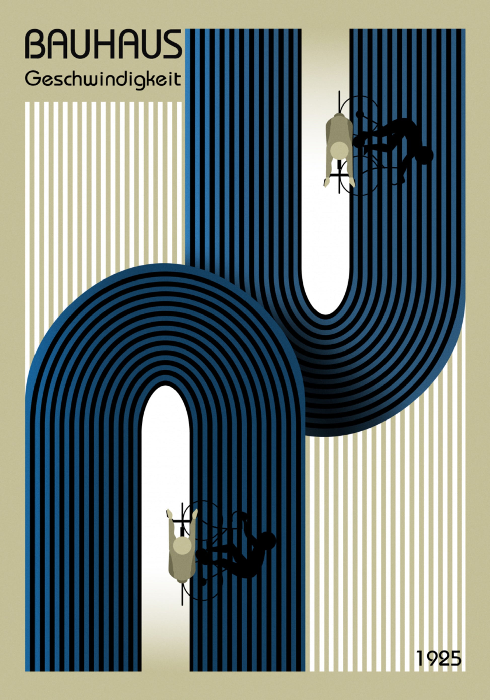 Ciclistas de velocidade da Bauhaus