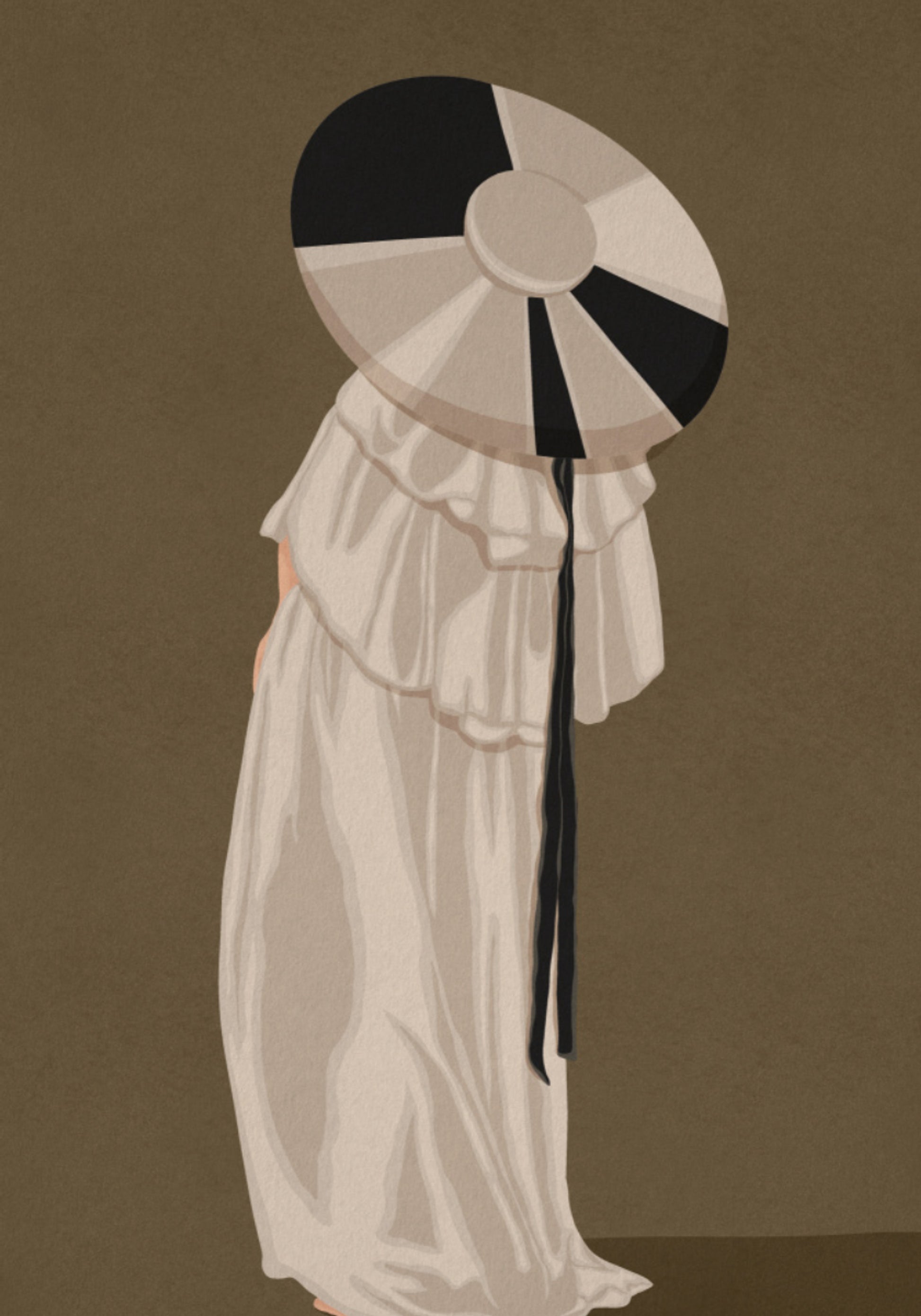Mulher Com Chapéu Elegante