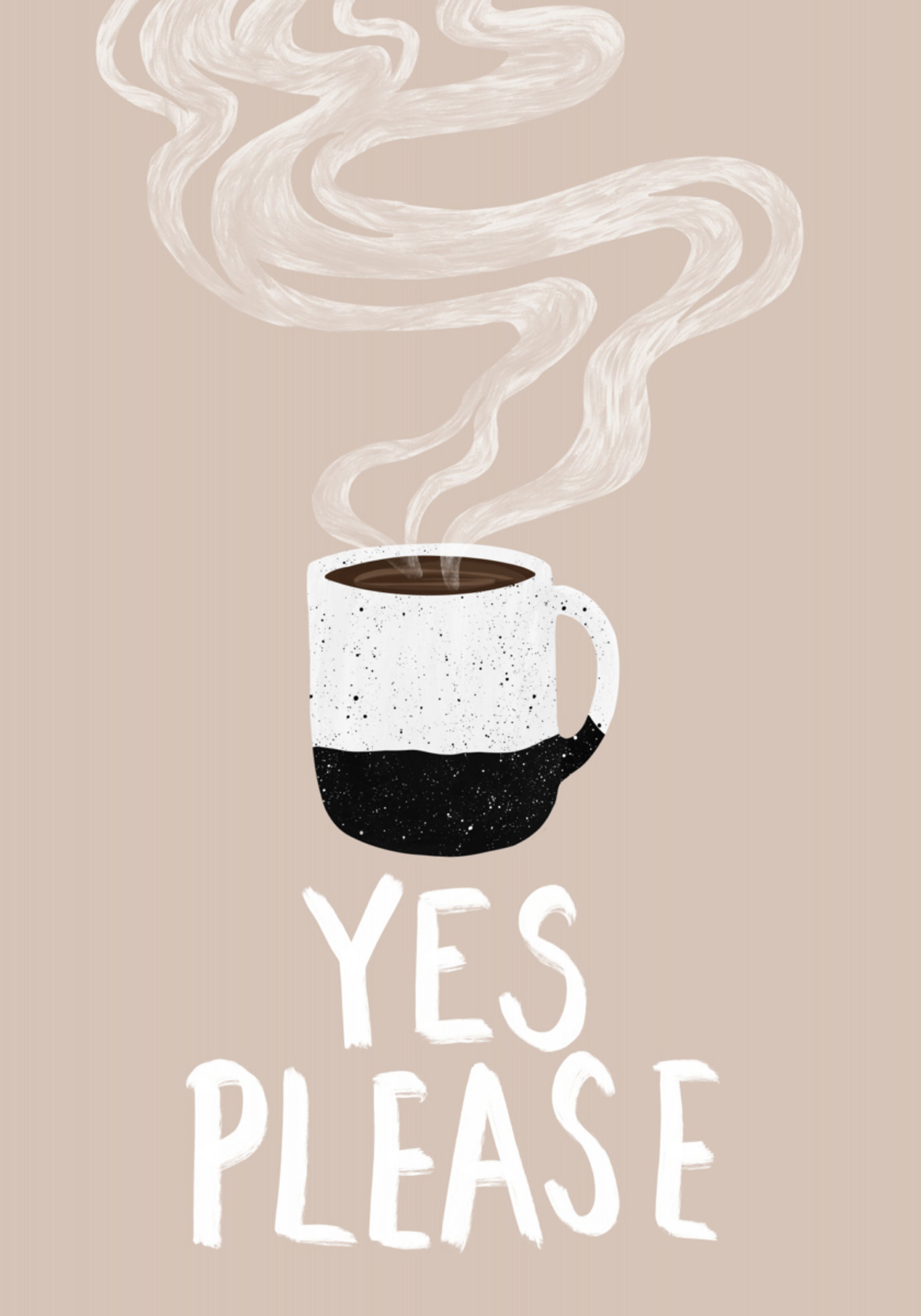 Café quente, sim, por favor