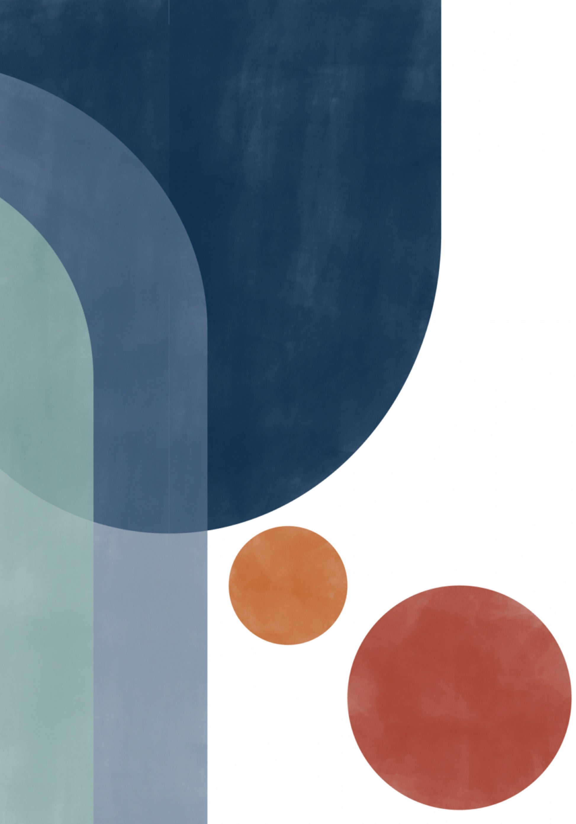 abstrato geométrico azul laranja
