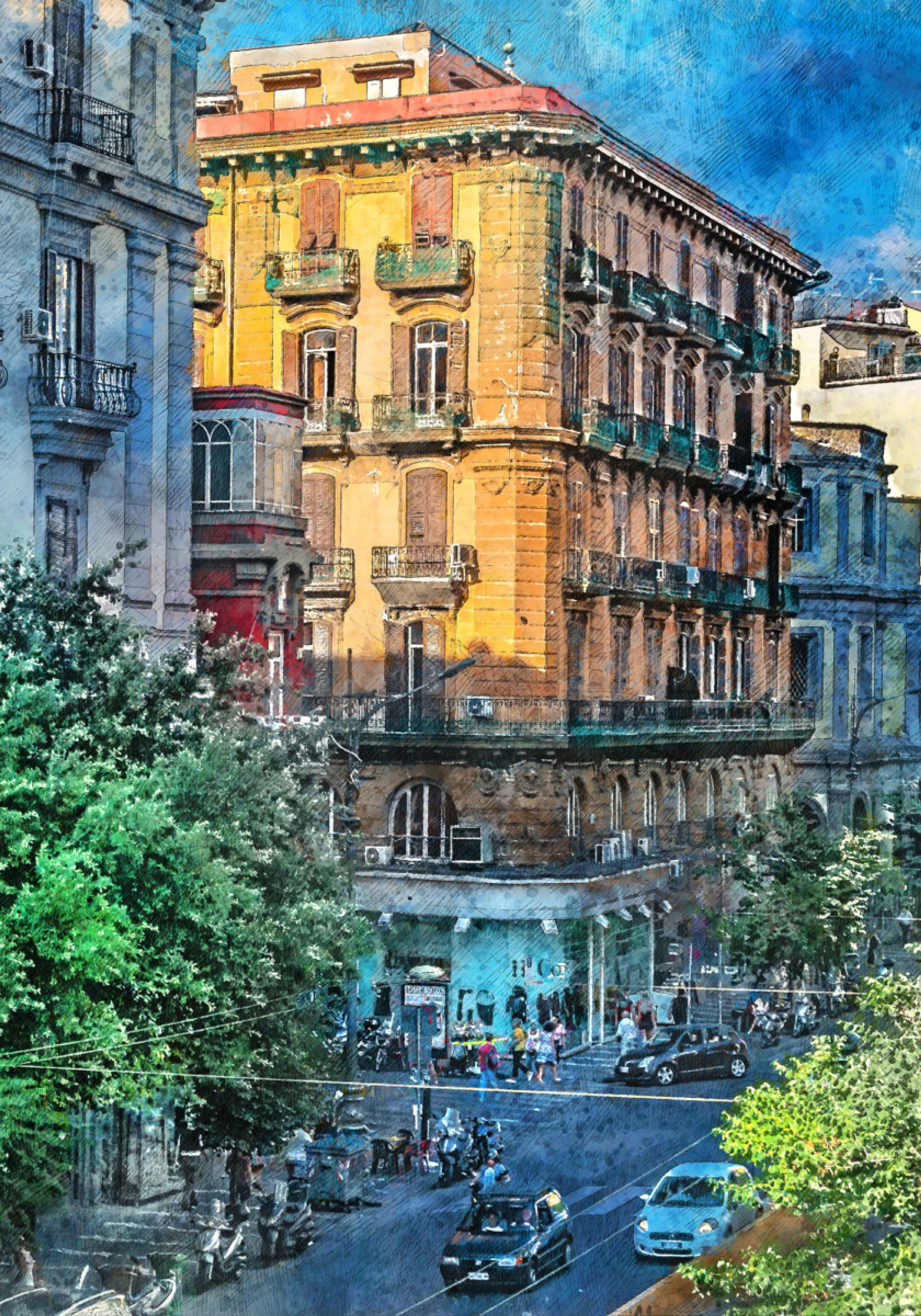 Canto vibrante da cidade
