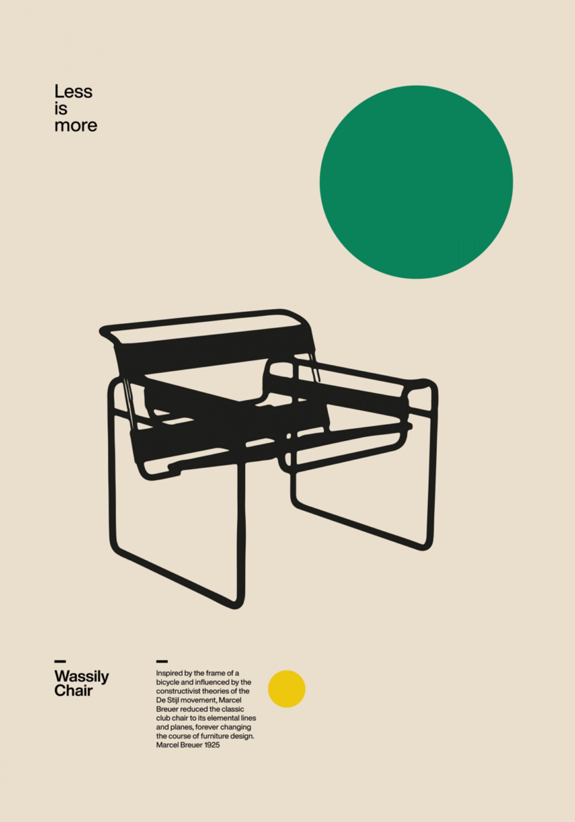 Cadeira de design Bauhaus