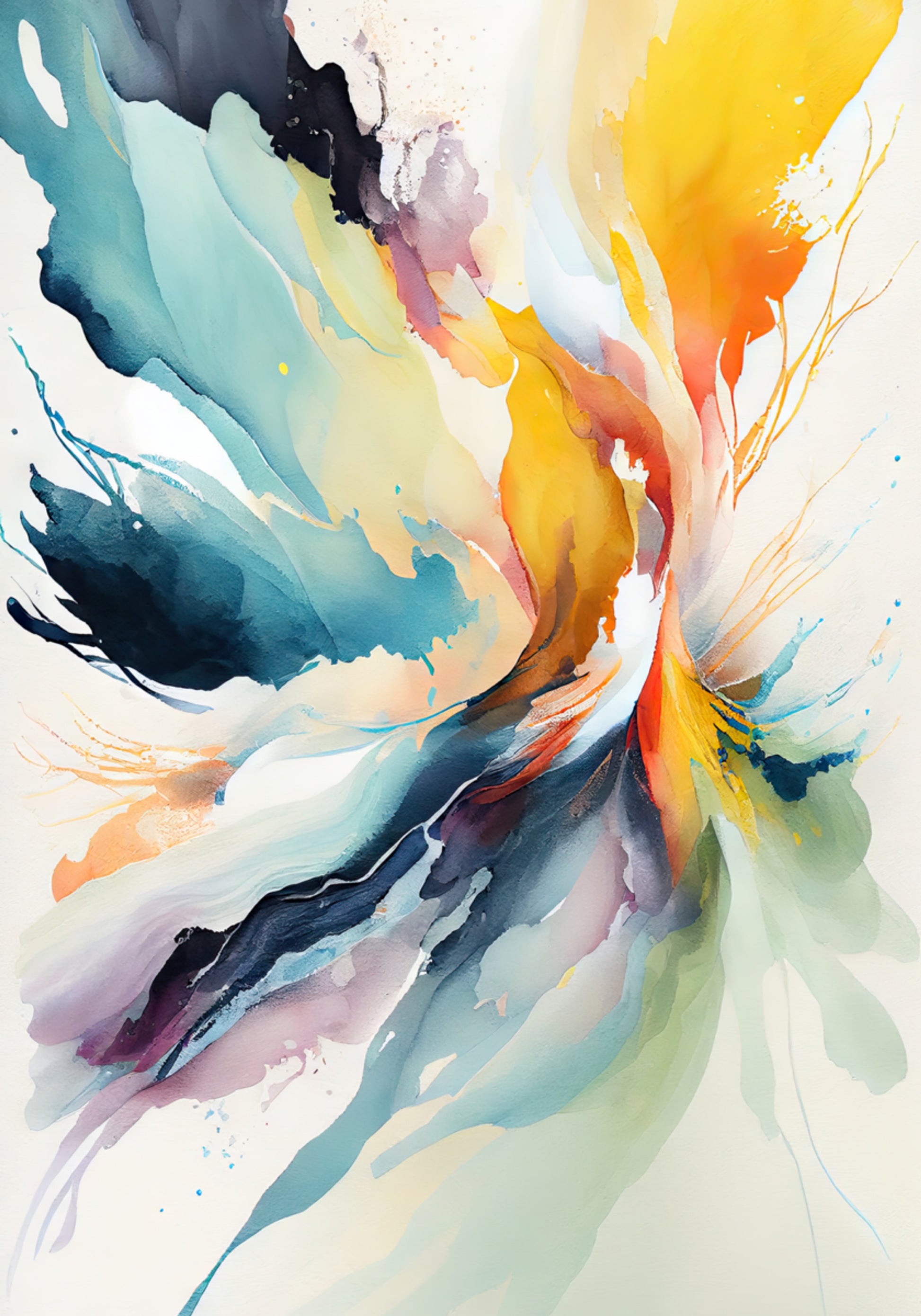 Fluxo abstrato vibrante