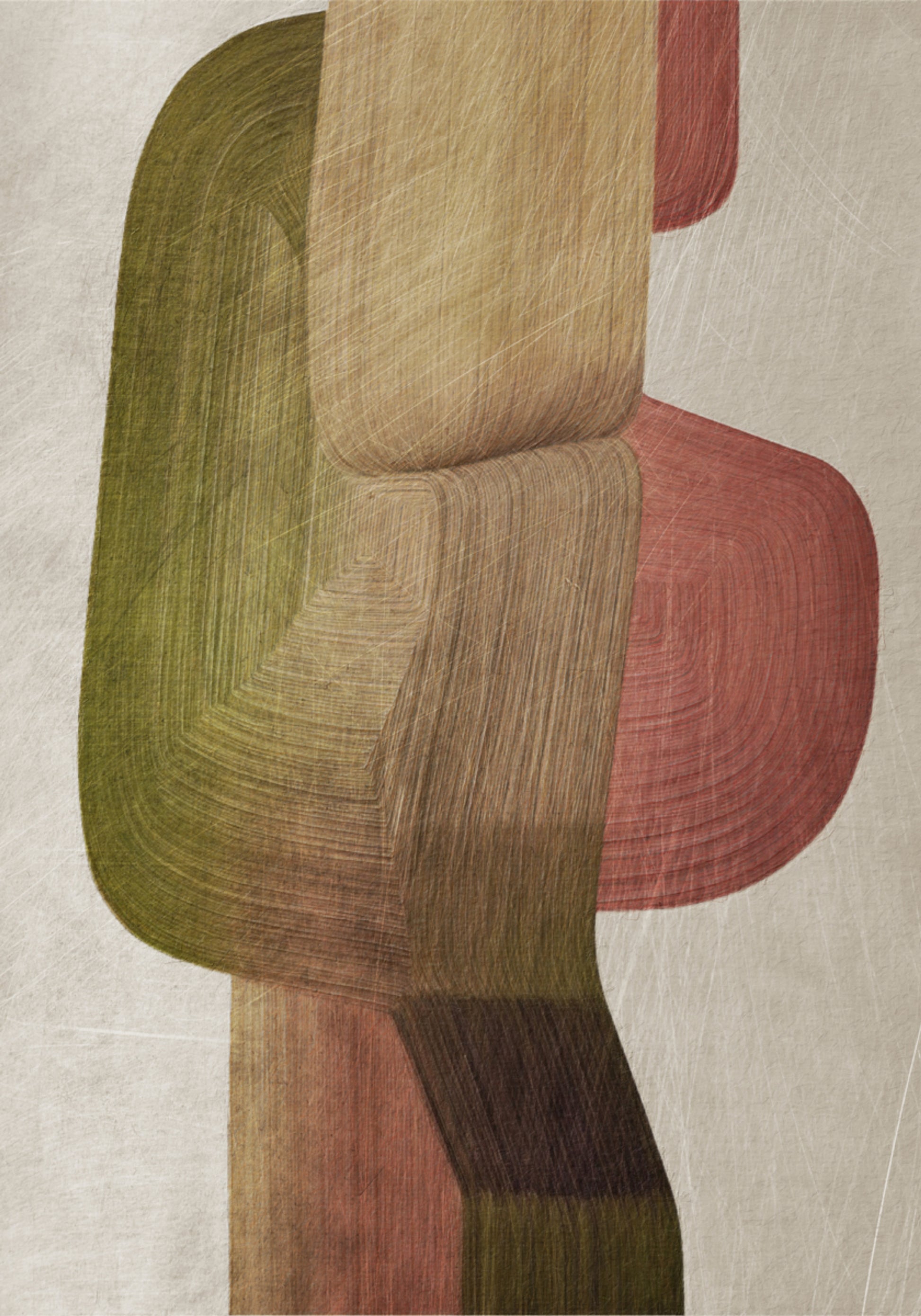 Formas abstratas terrosas