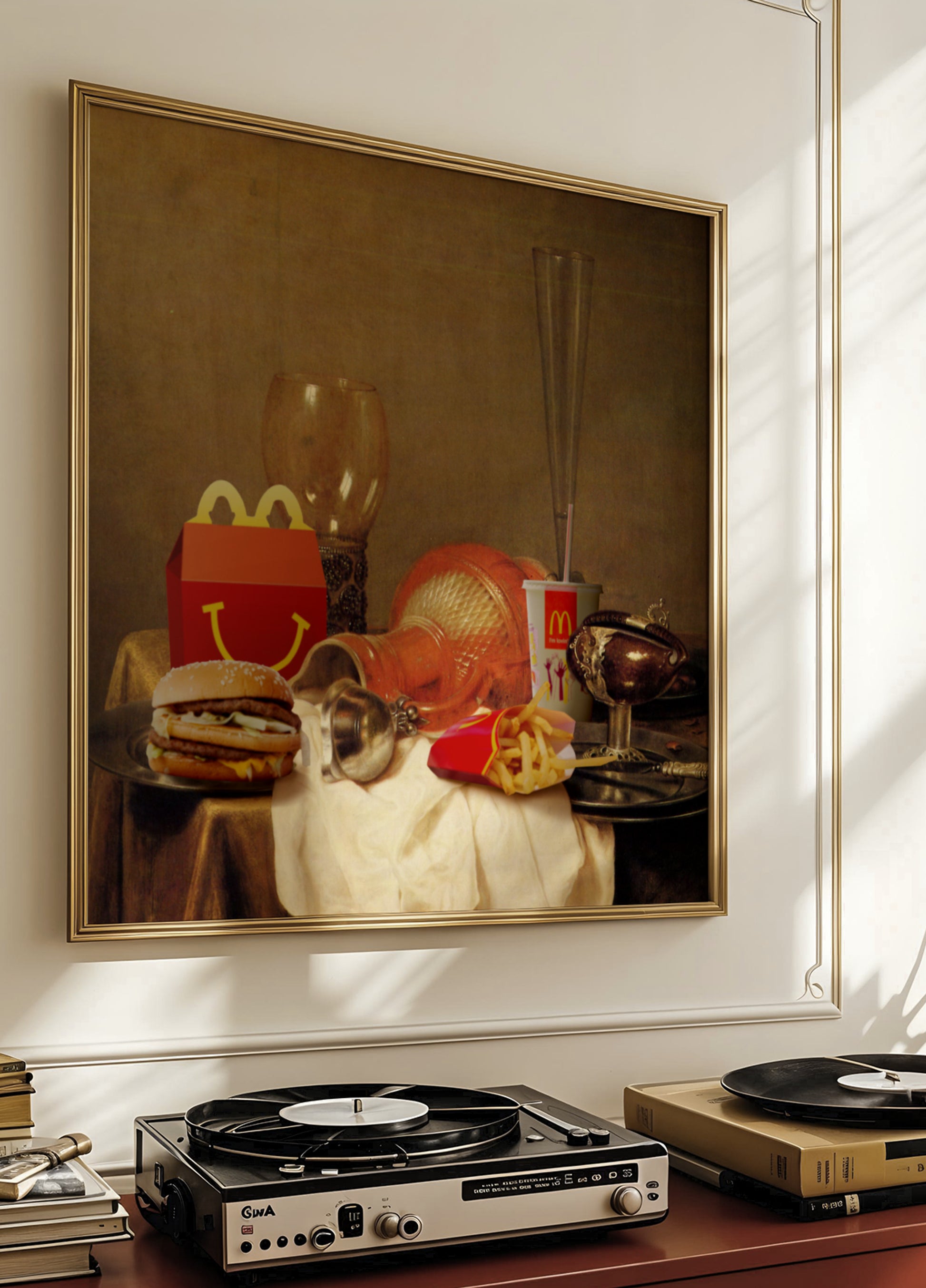 Mesa opulenta de fast food