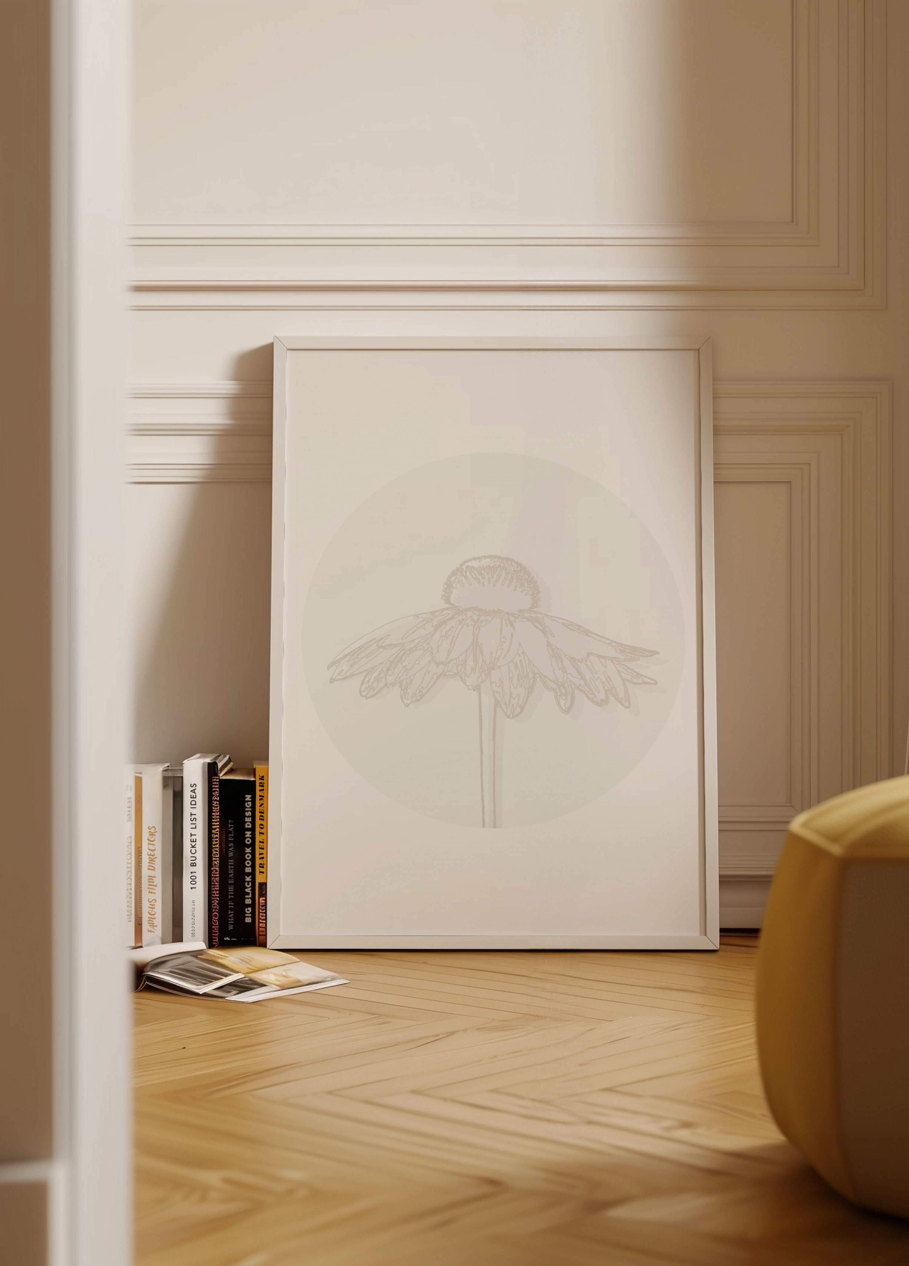 Flor Coneflower Minimalista