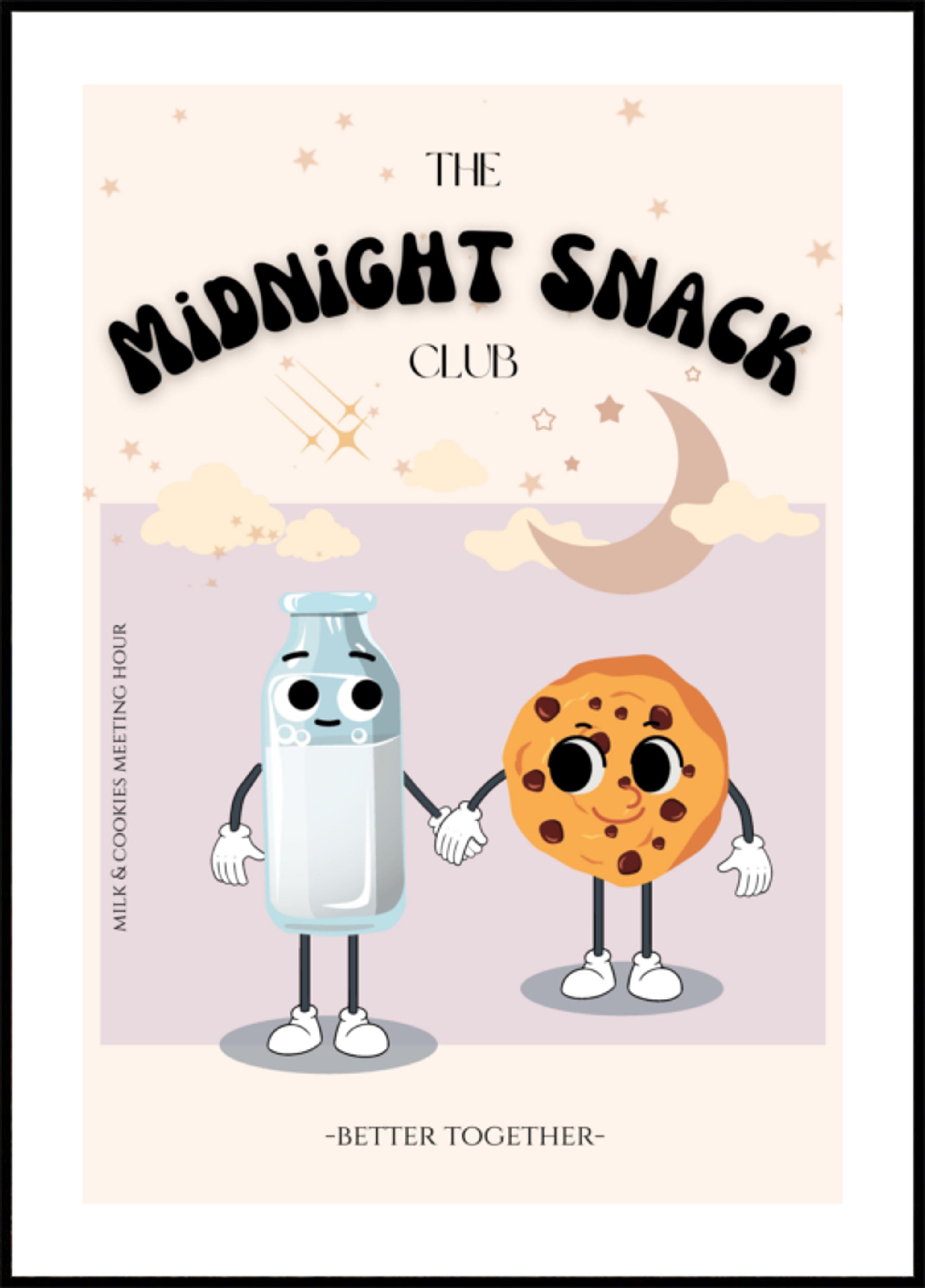 Amigos do lanche da meia-noite