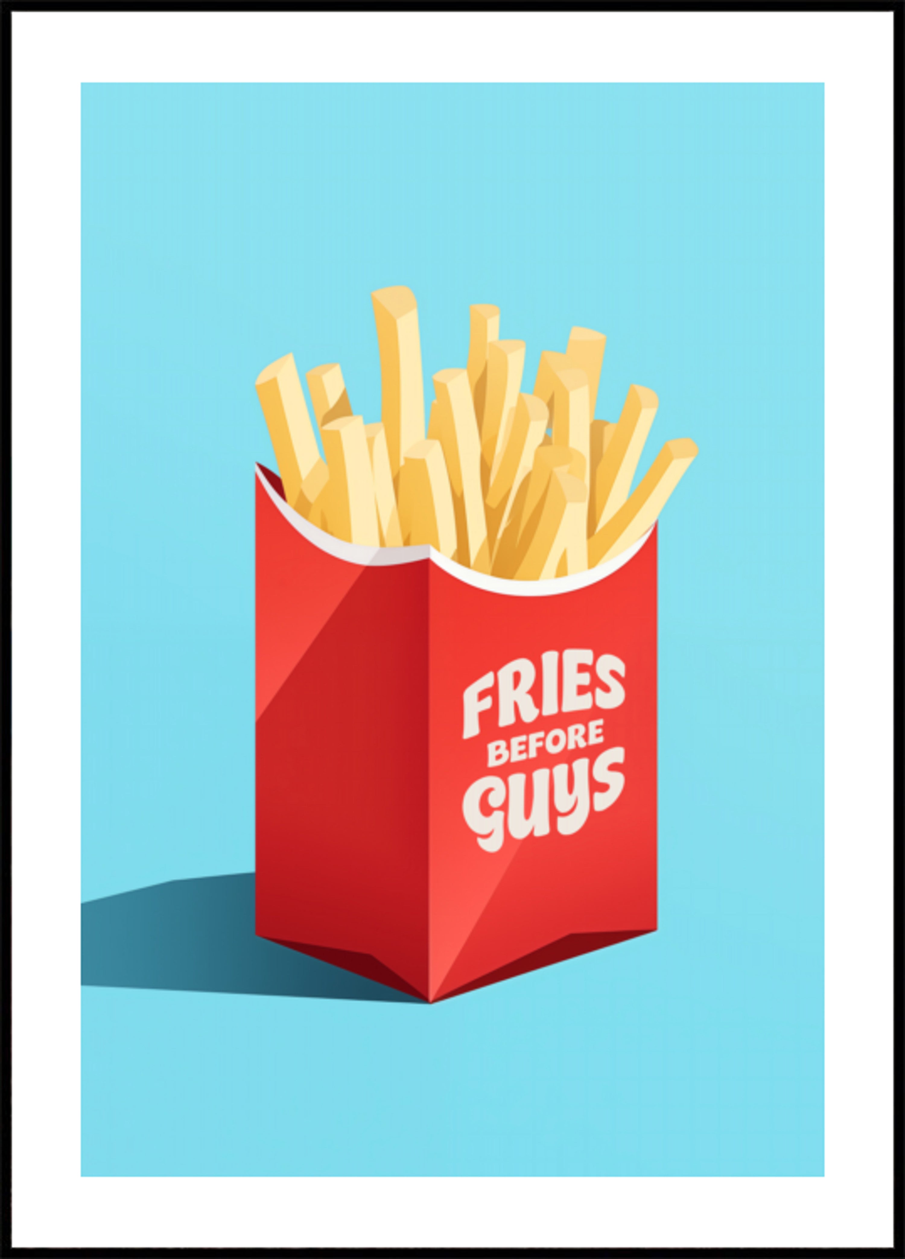 Batatas fritas antes dos rapazes