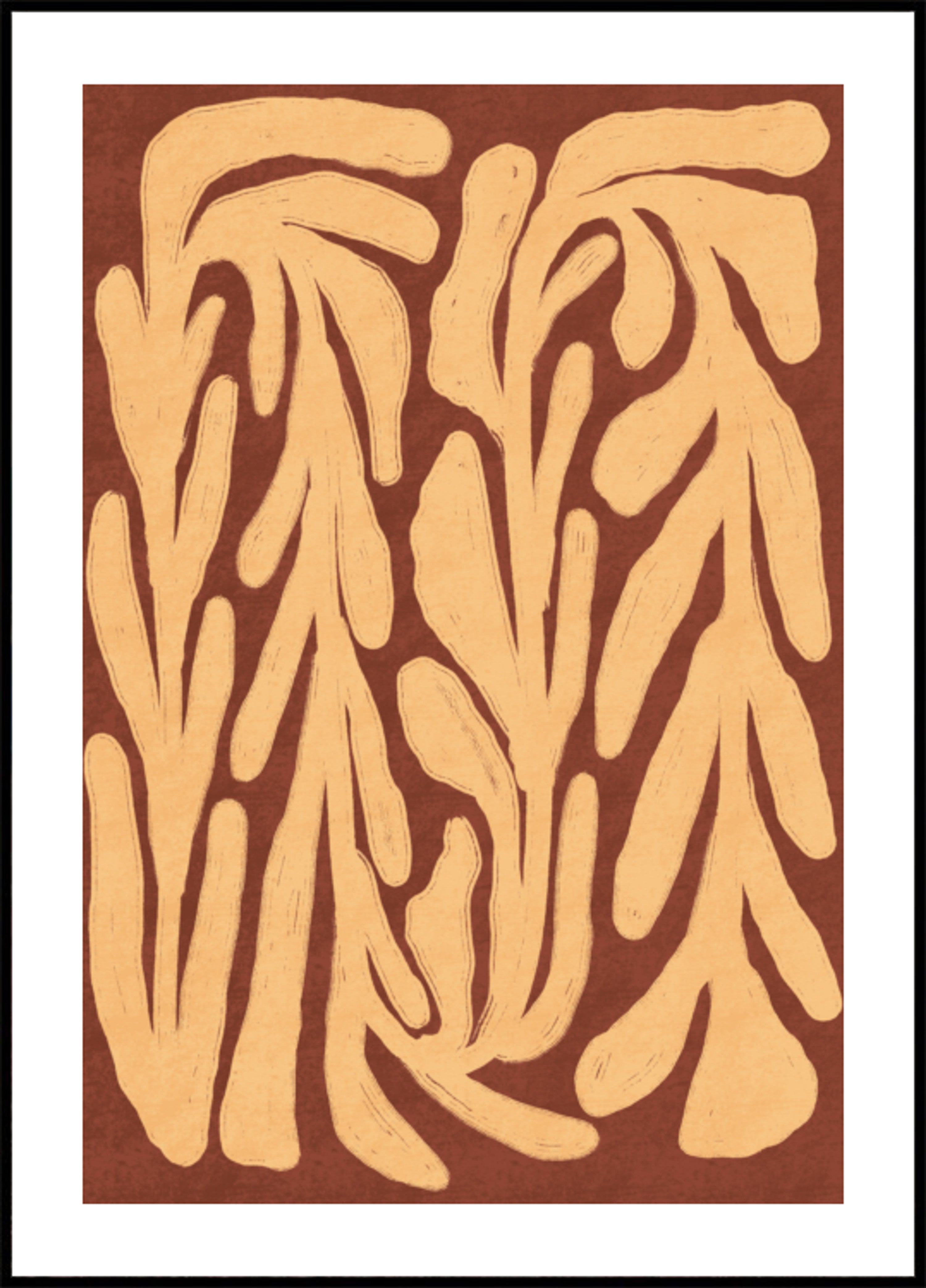Padrão de folha de terracota