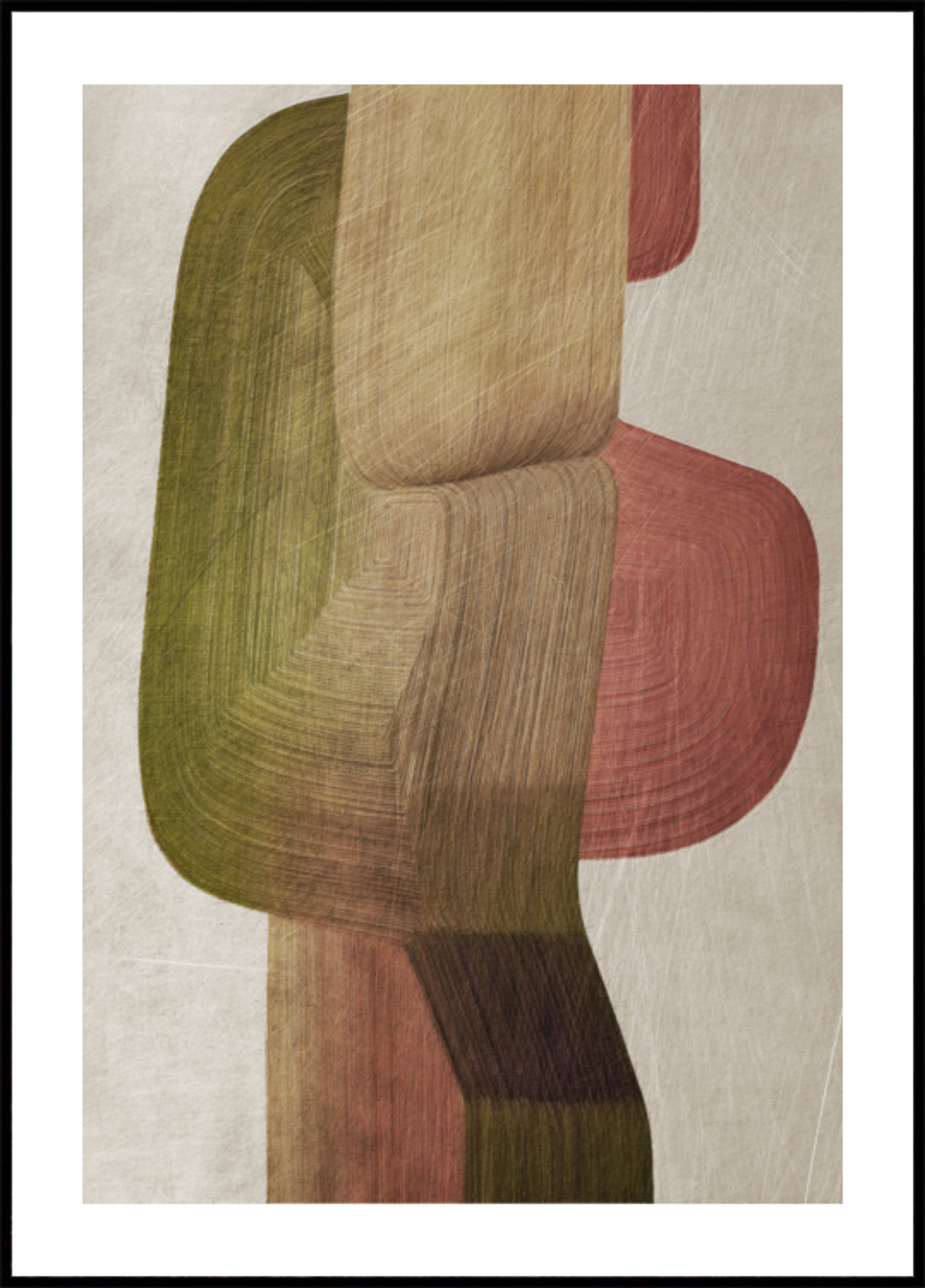 Formas abstratas terrosas