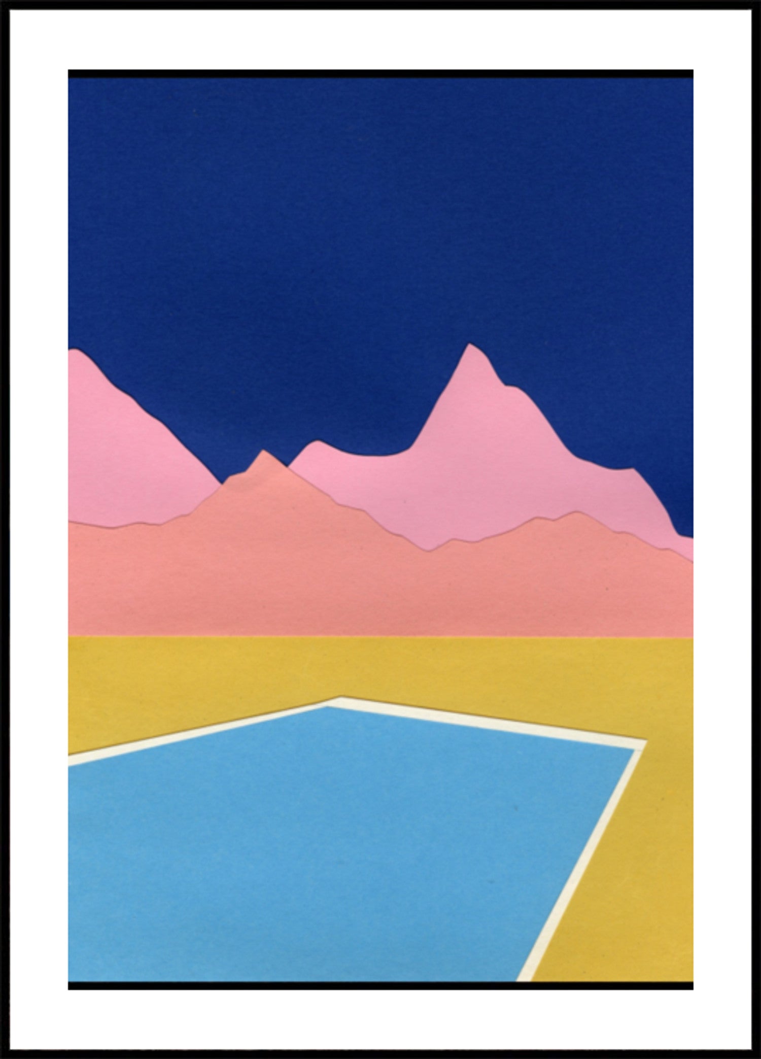 Póster Fuji No Yukei, xilogravura japonesa