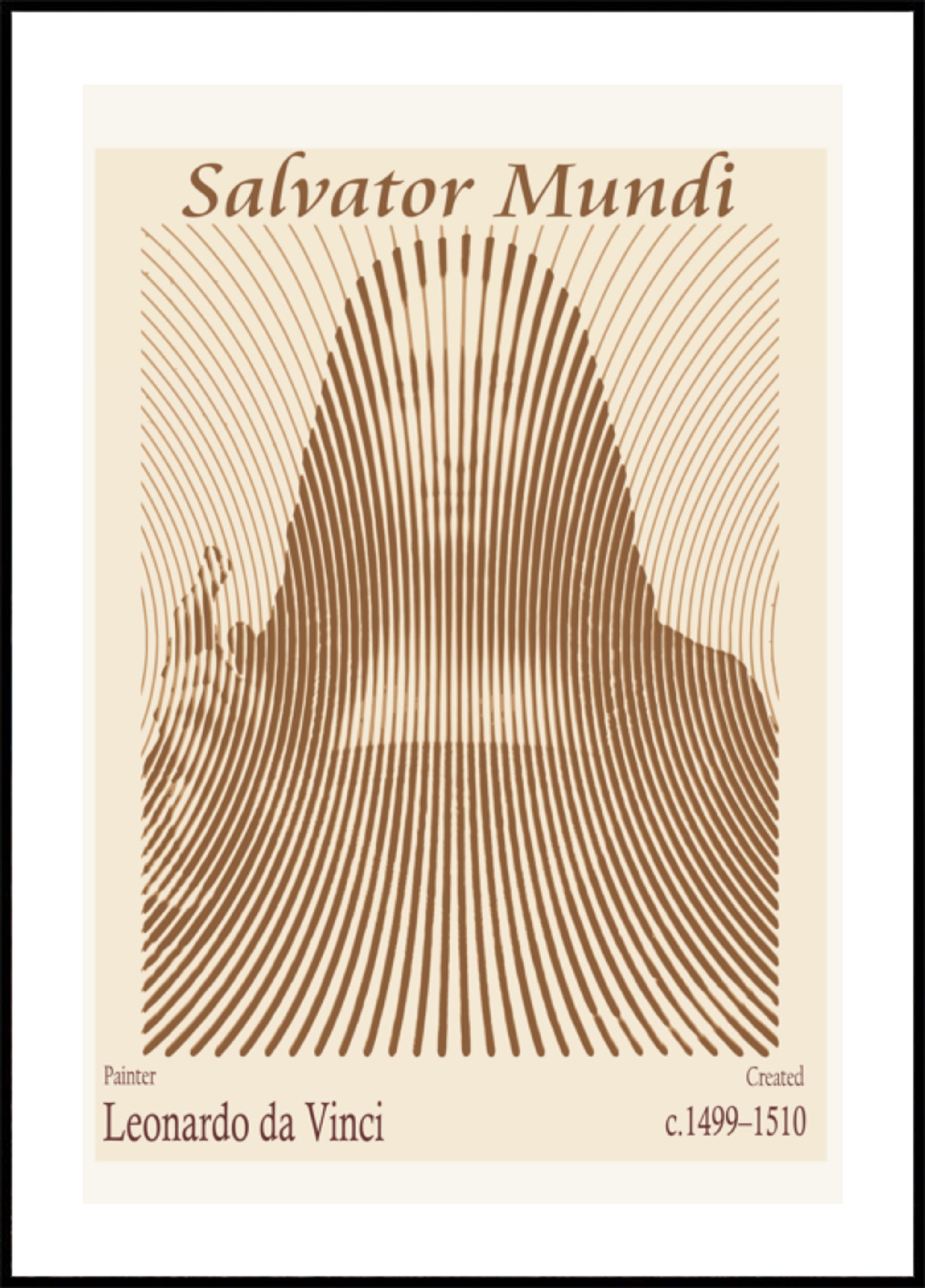 Silhueta abstrata de Jesus