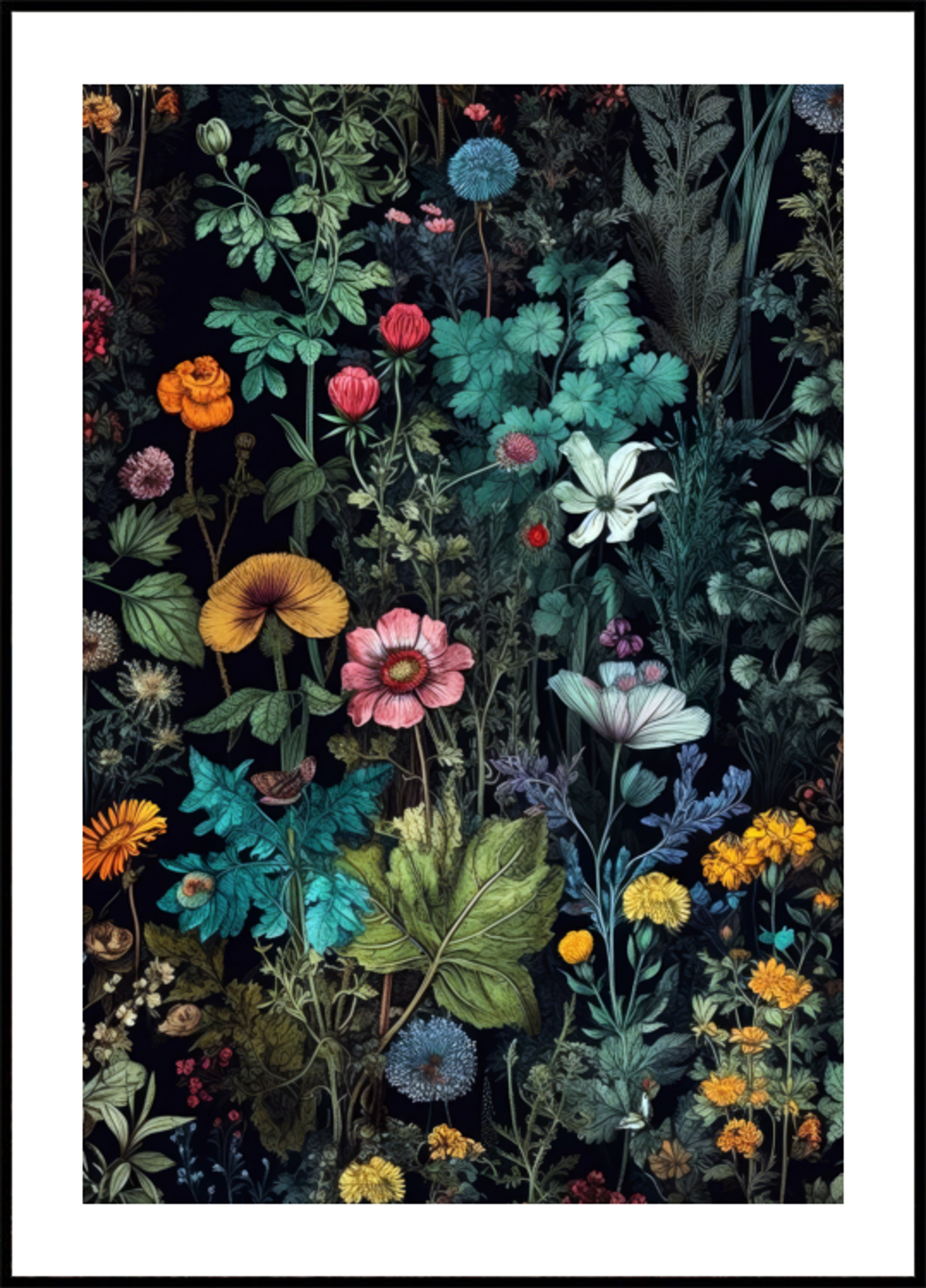 Jardim Floral Escuro