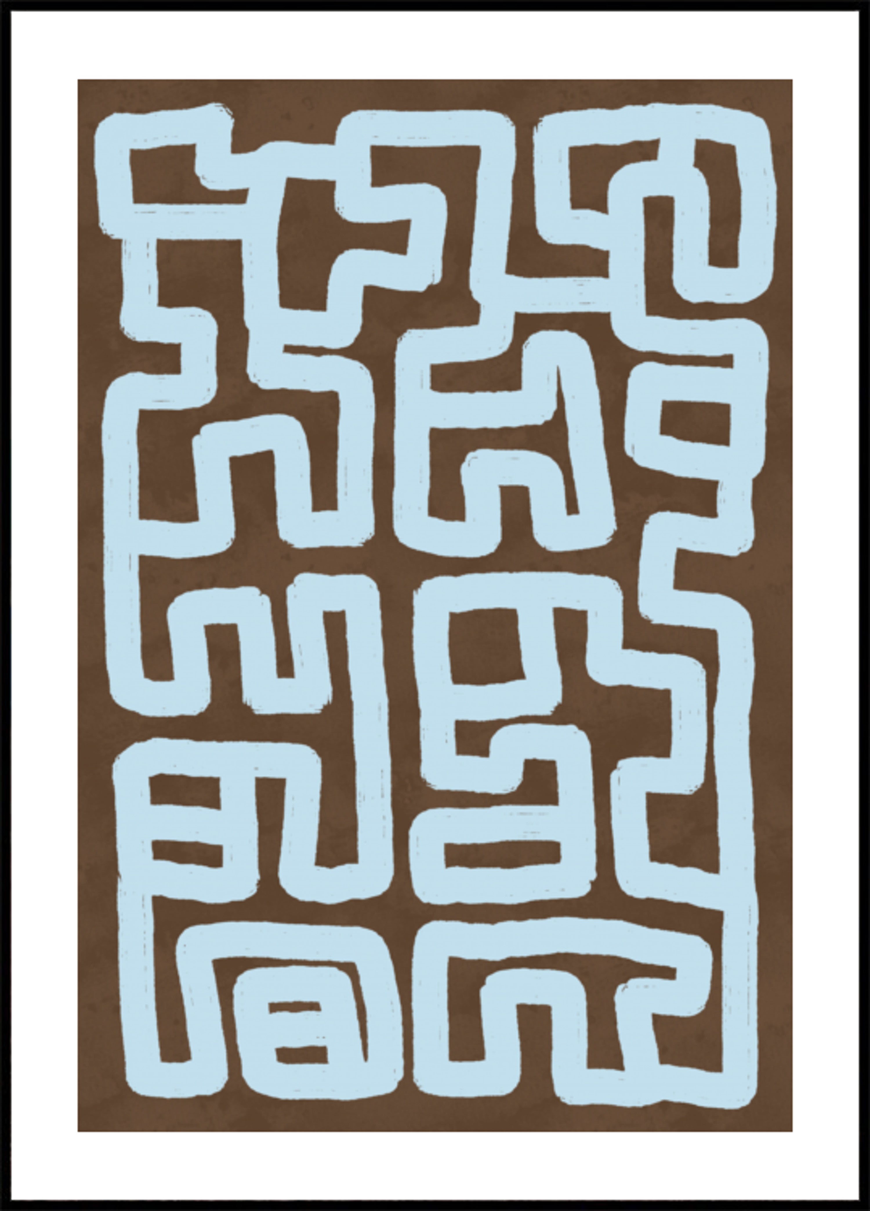 Labirinto Sinuoso Abstrato