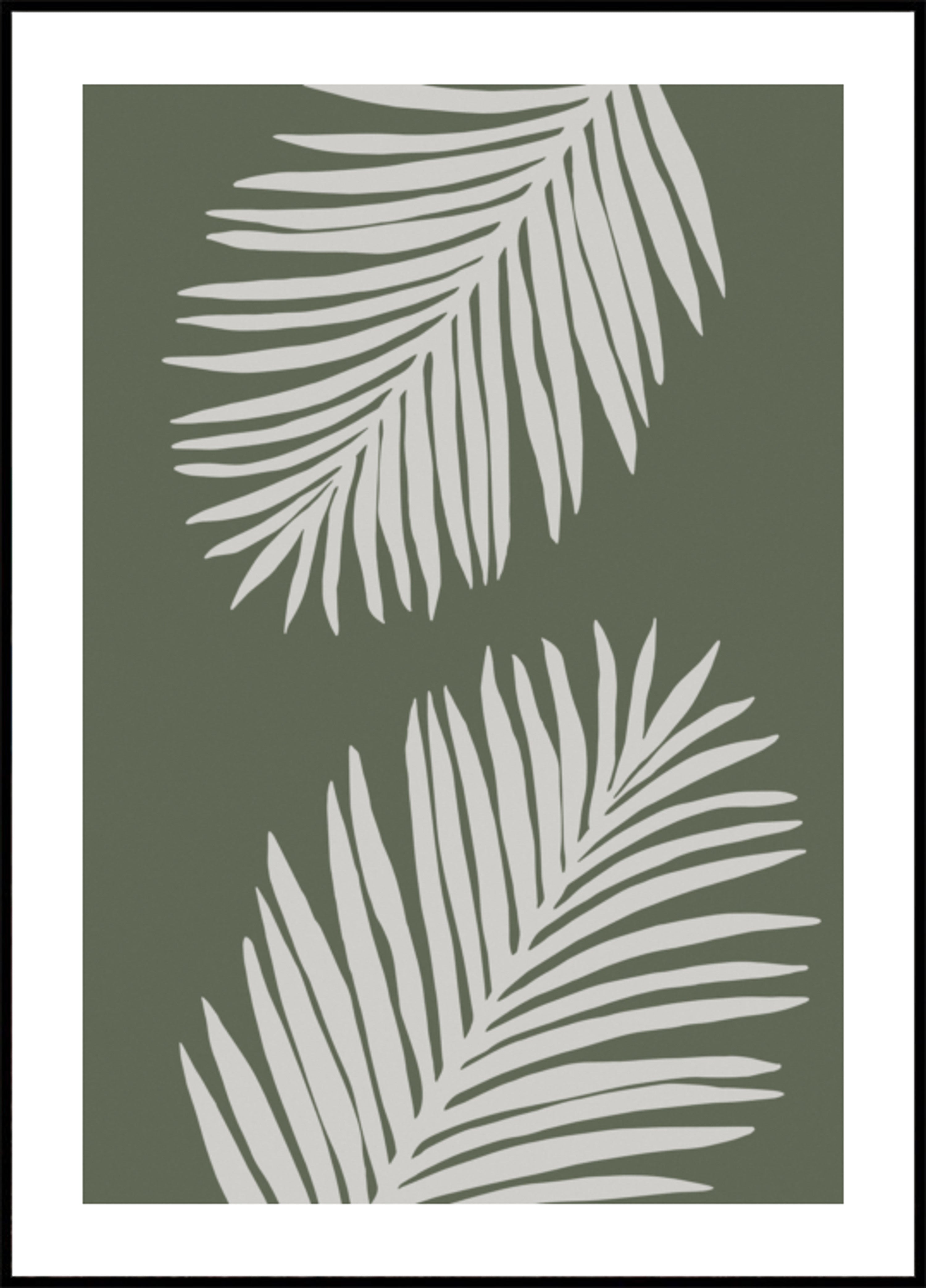 Folhas de palmeira serenas
