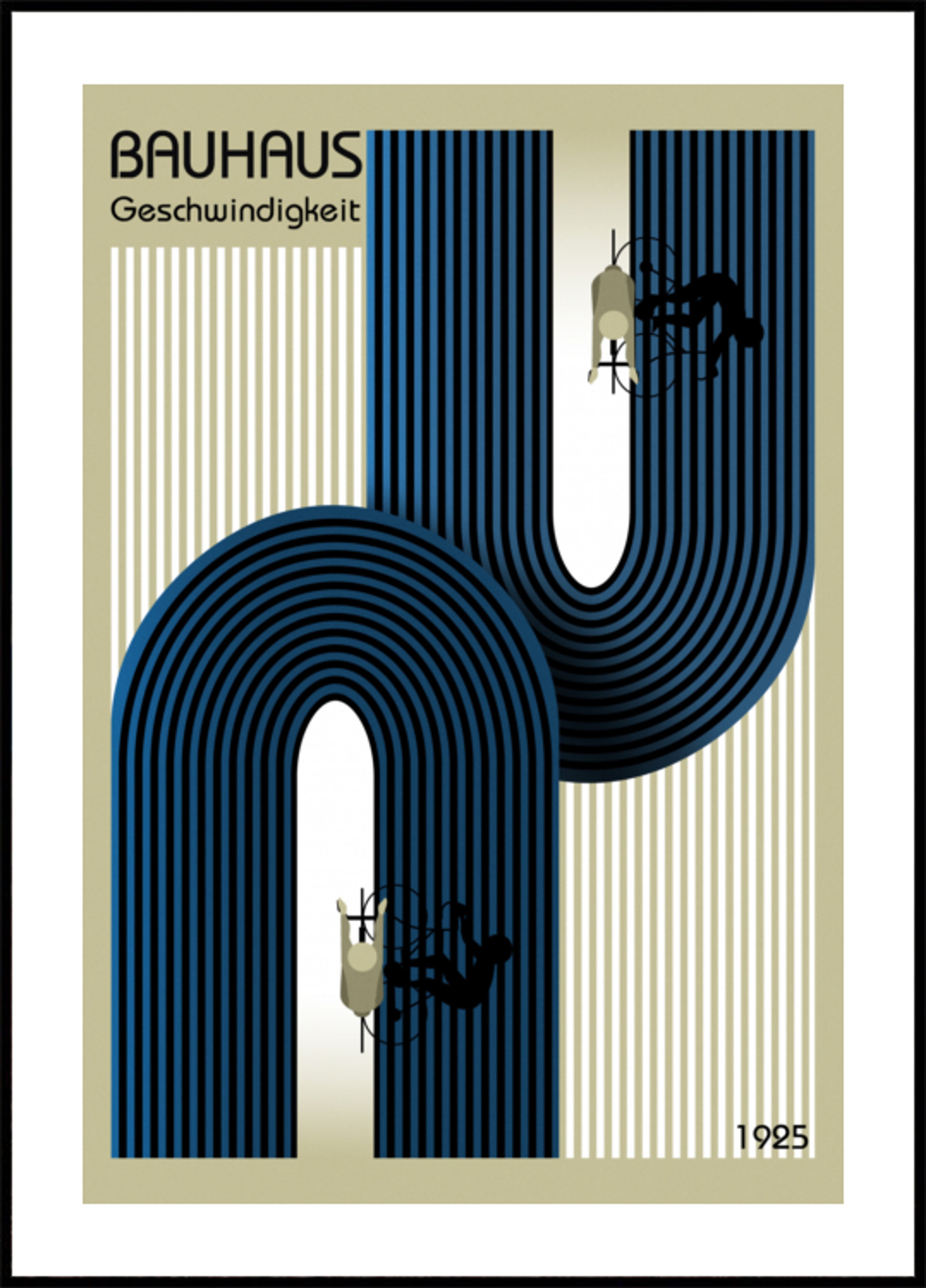 Ciclistas de velocidade da Bauhaus