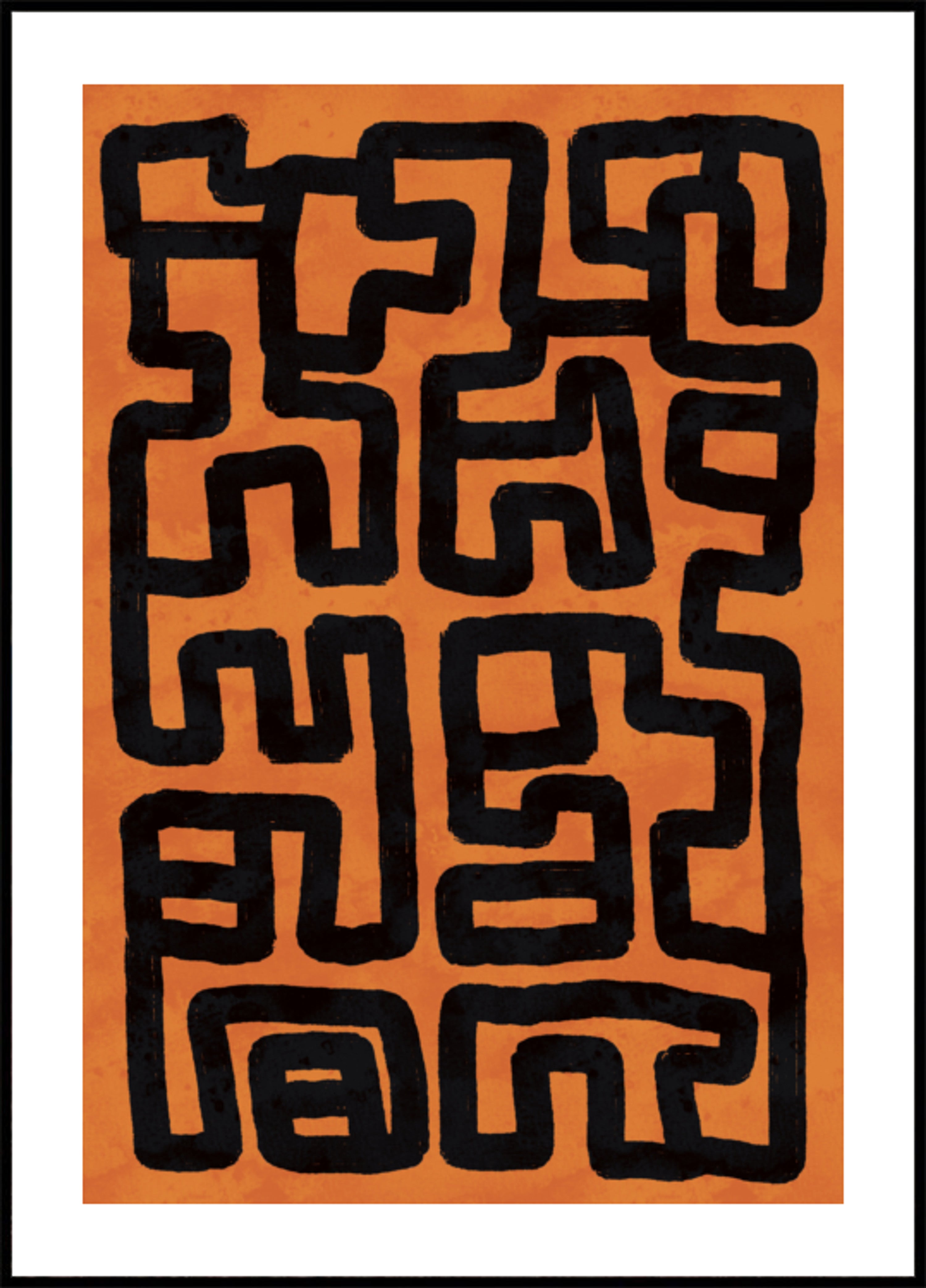 Labirinto Tribal Abstrato