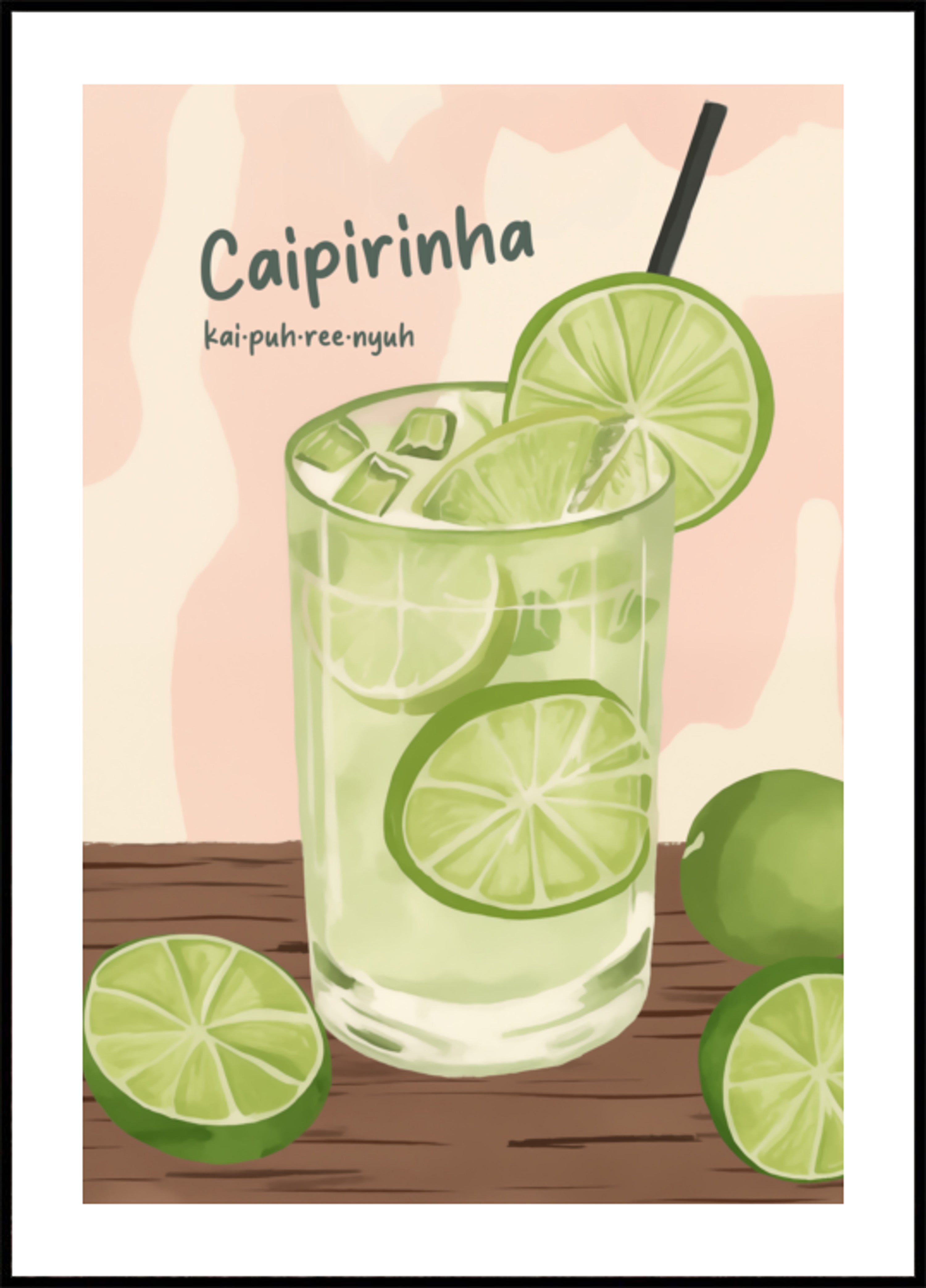 Caipirinha refrescante de limão