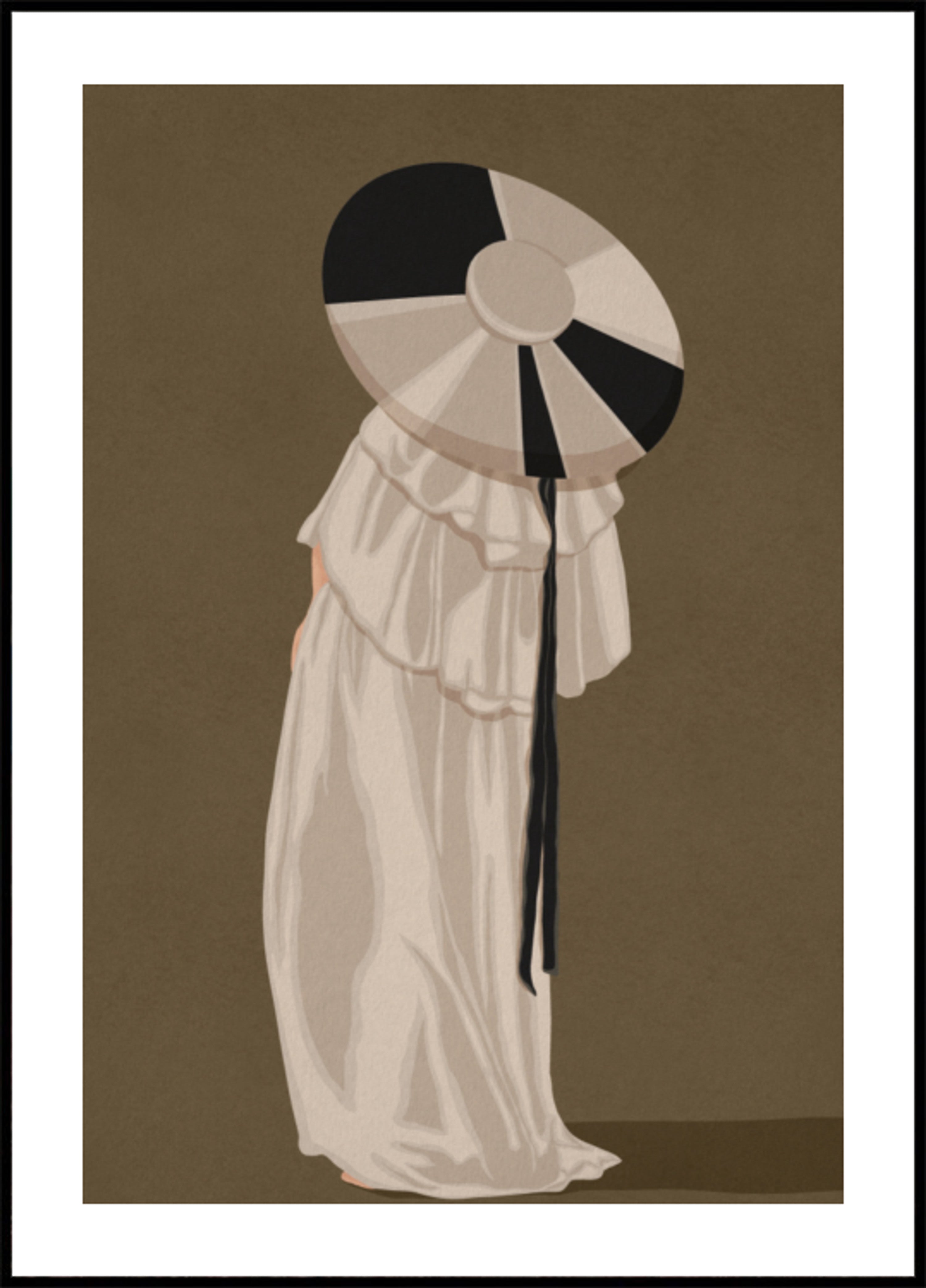 Mulher Com Chapéu Elegante