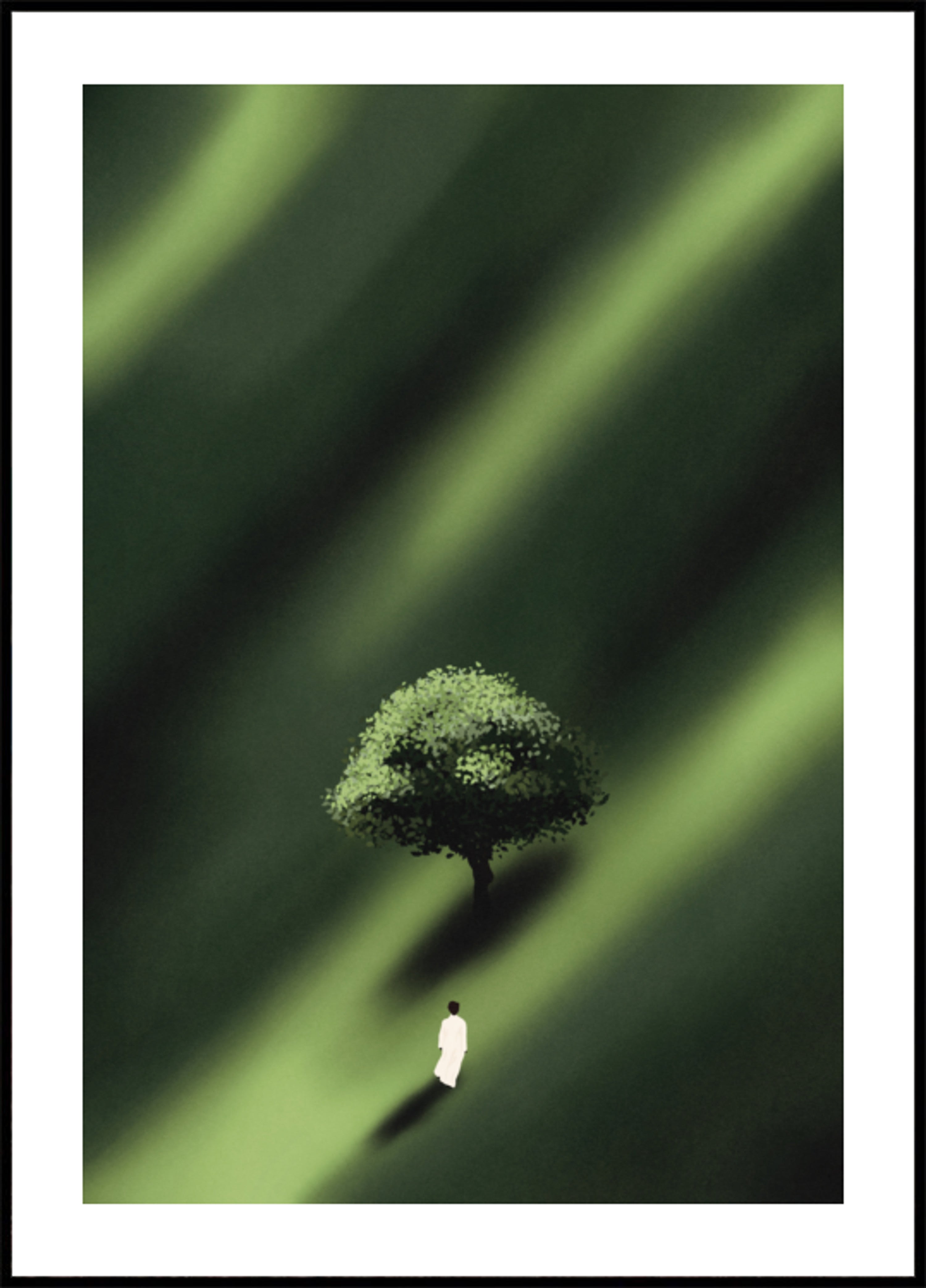 Figura Solitária Caminho Verde