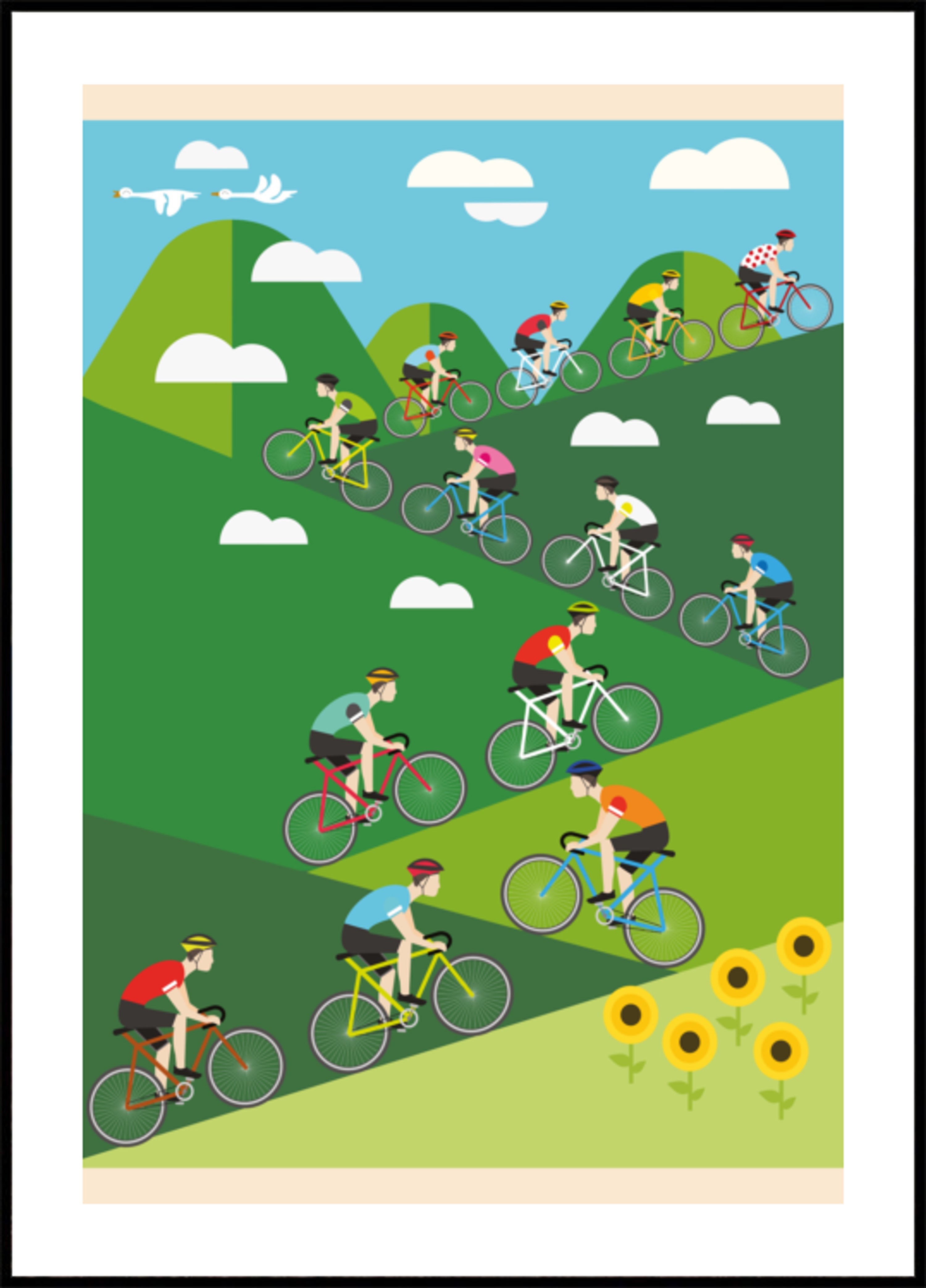 Corrida de Ciclismo Subida