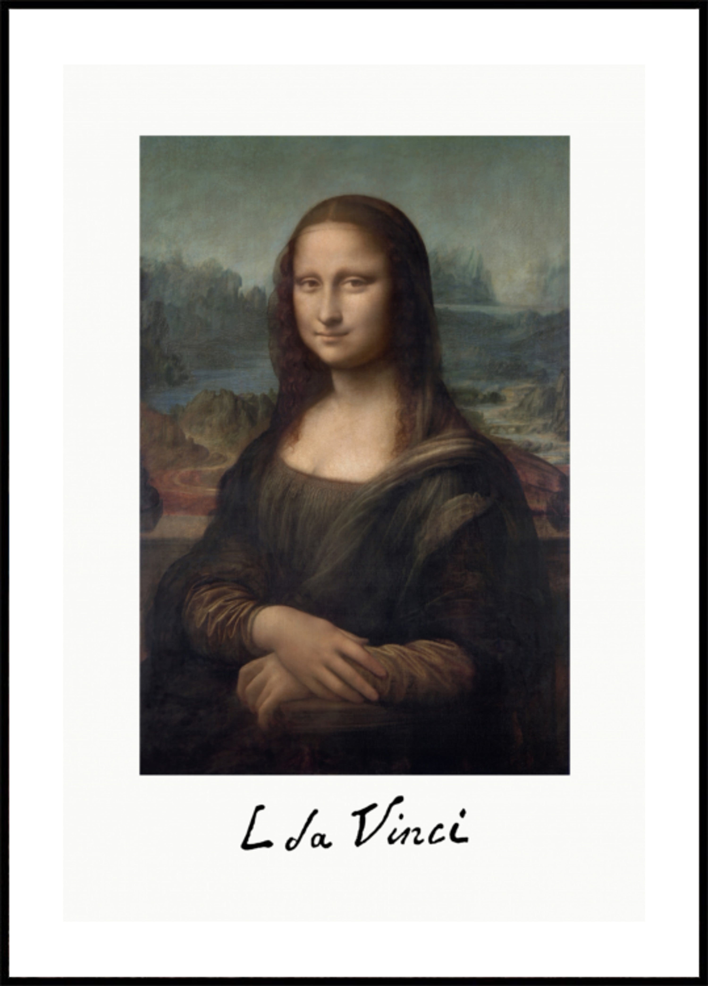Assinatura de Mona Lisa Del Giocondo (1503–1506)