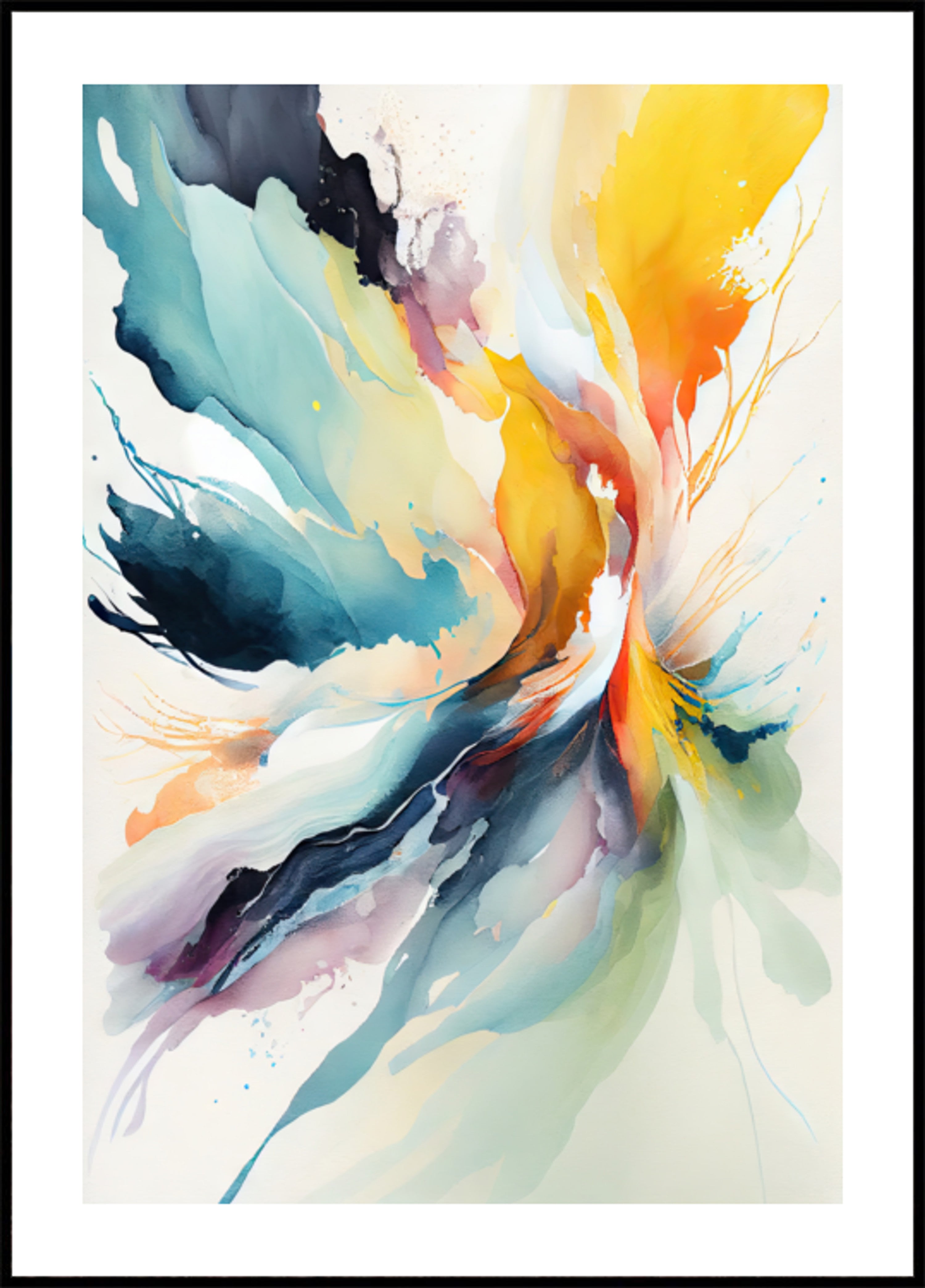 Fluxo abstrato vibrante