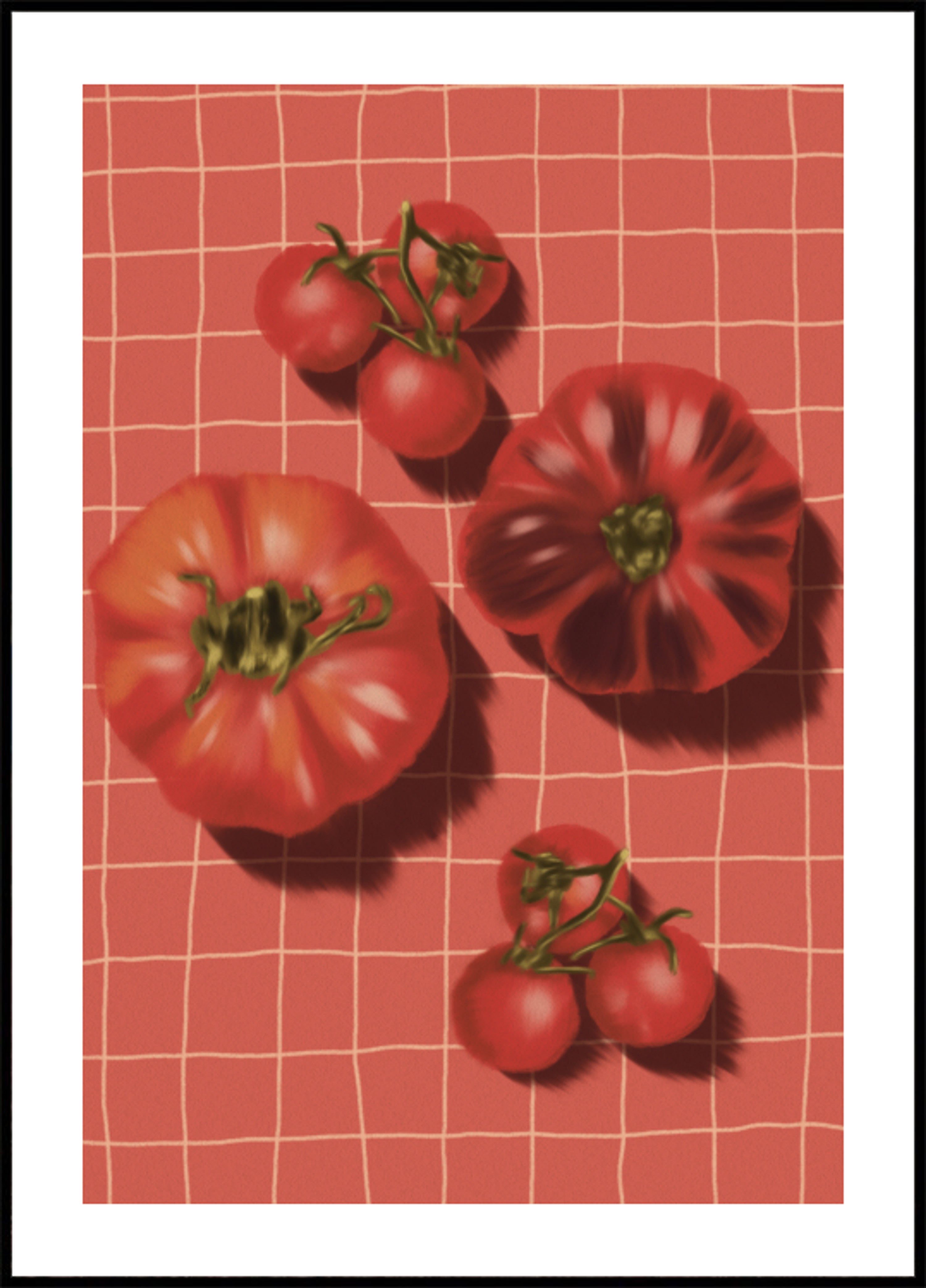 Tomates Vermelhos Rústicos