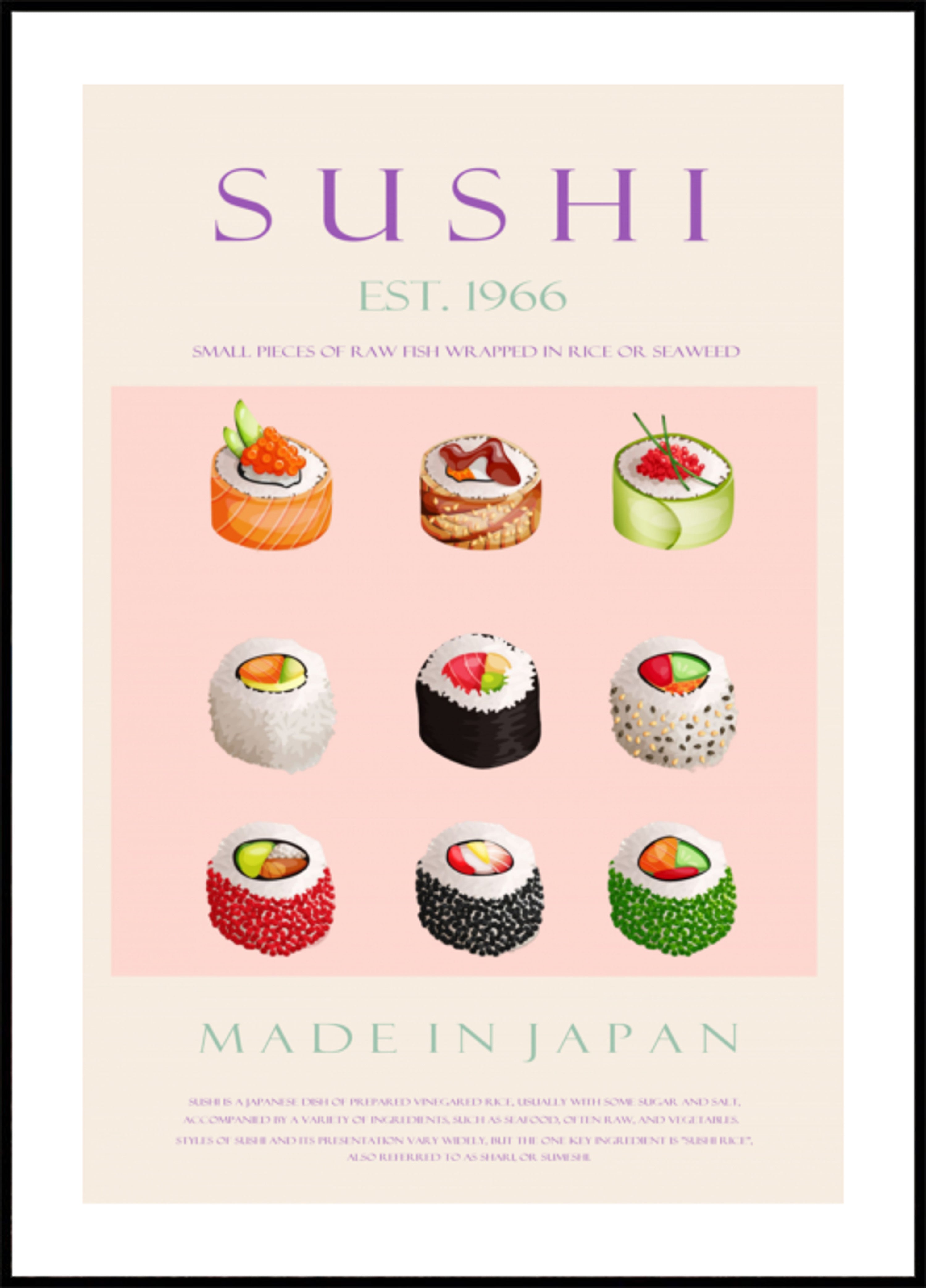 Coleção de Sushi Japonês
