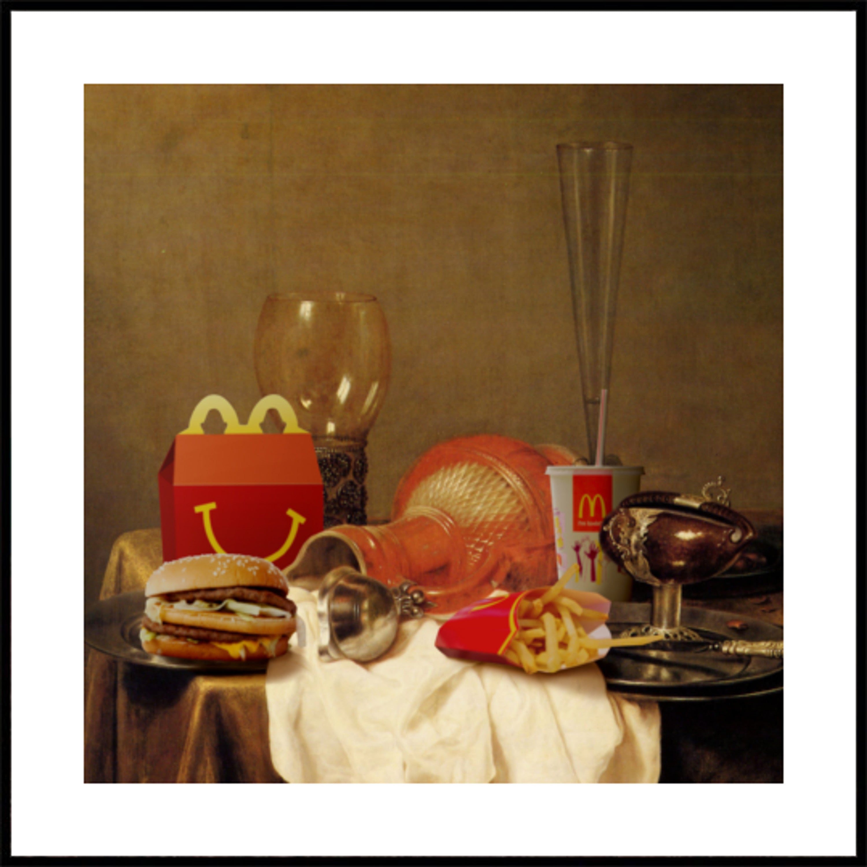 Mesa opulenta de fast food