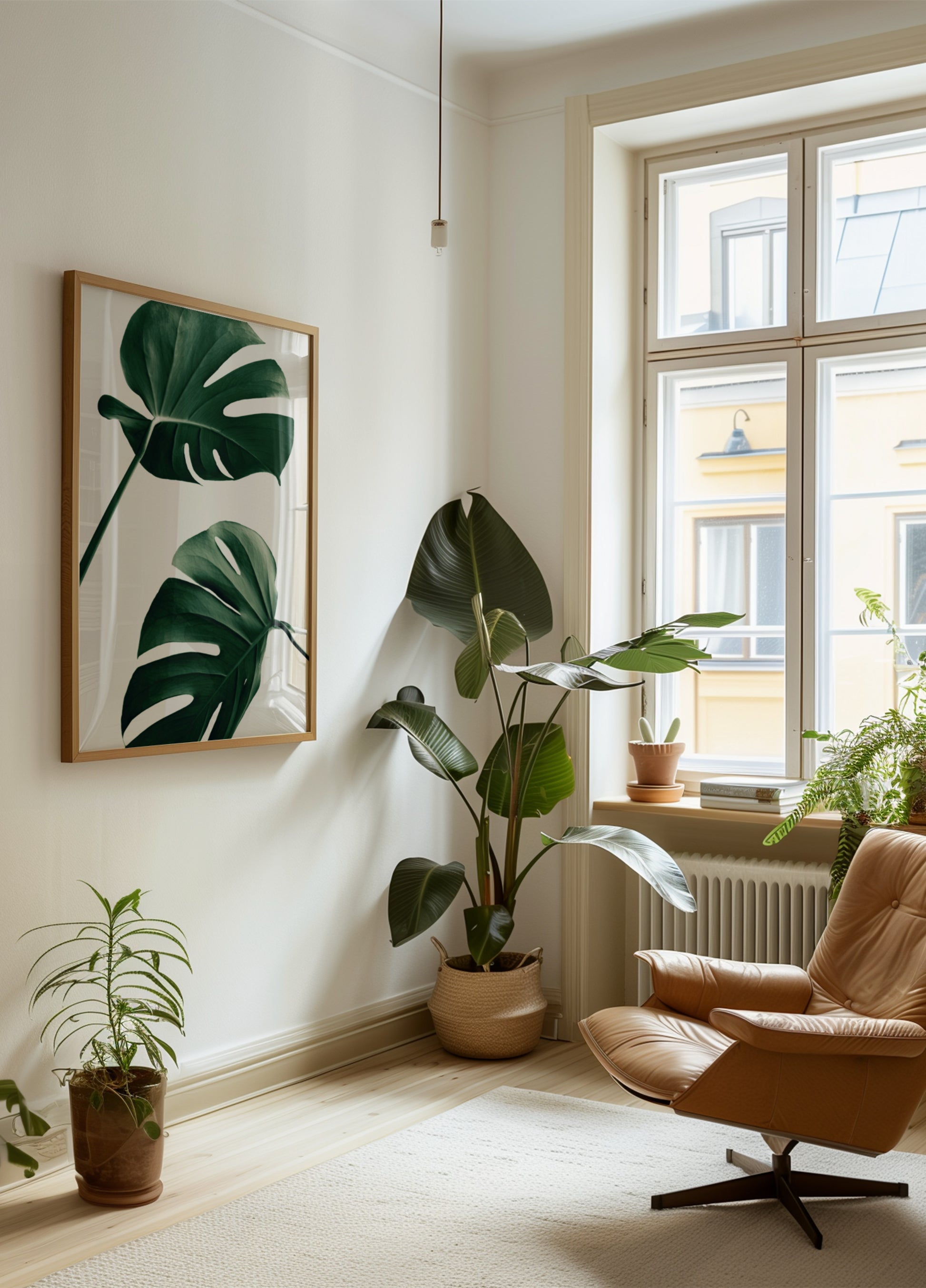 Folhas de Monstera Tropical