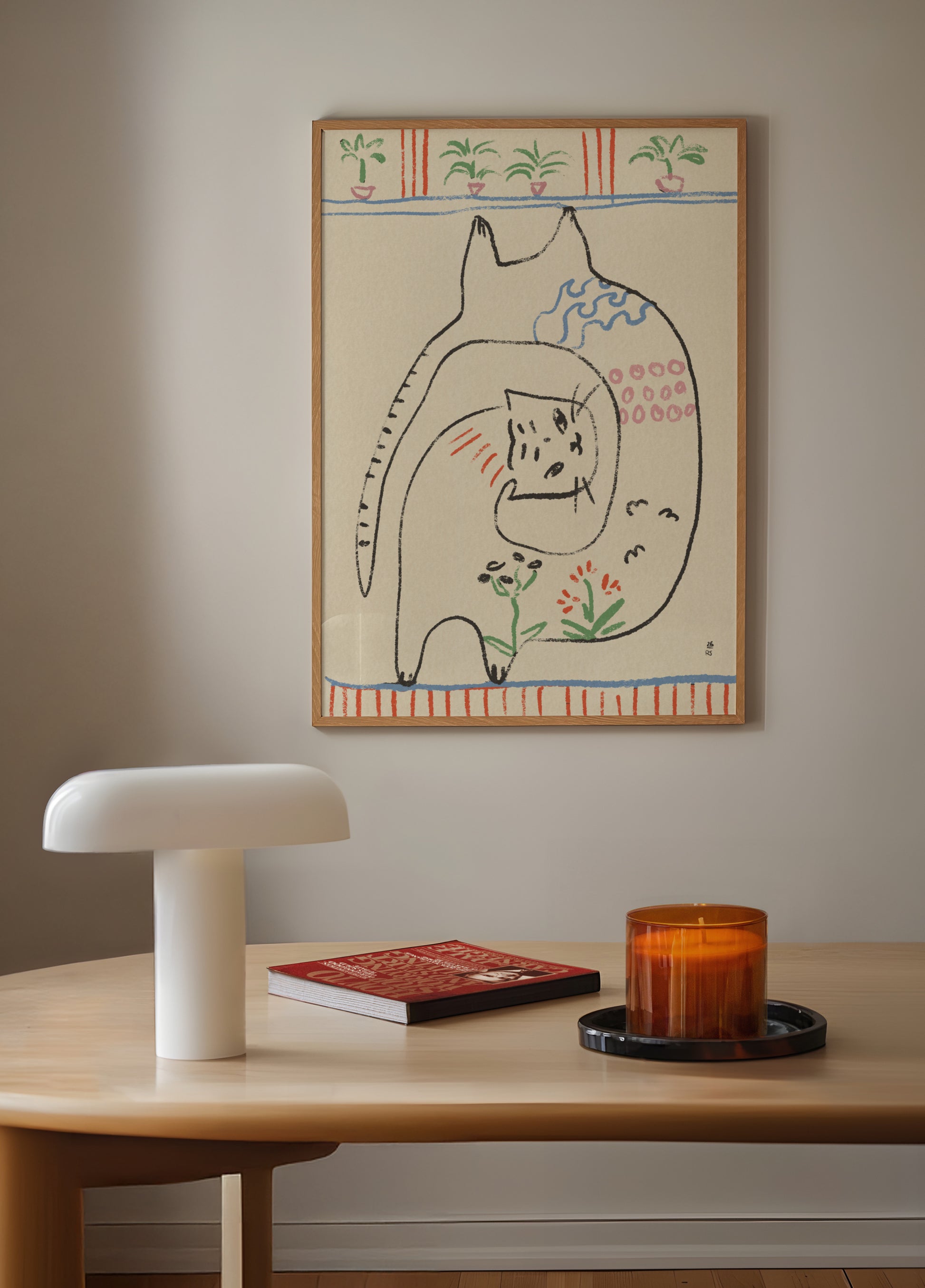 Ilustra??o de gatos brincalhões
