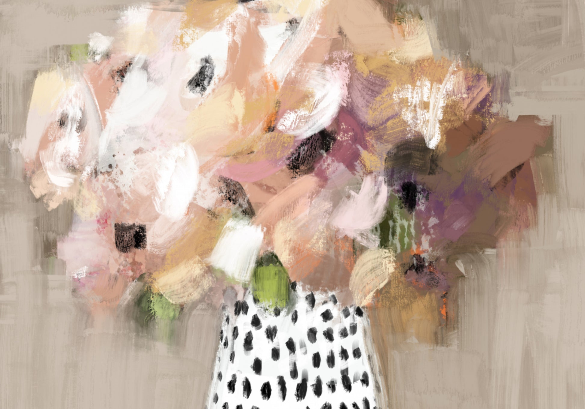 Buquê de flores abstrato