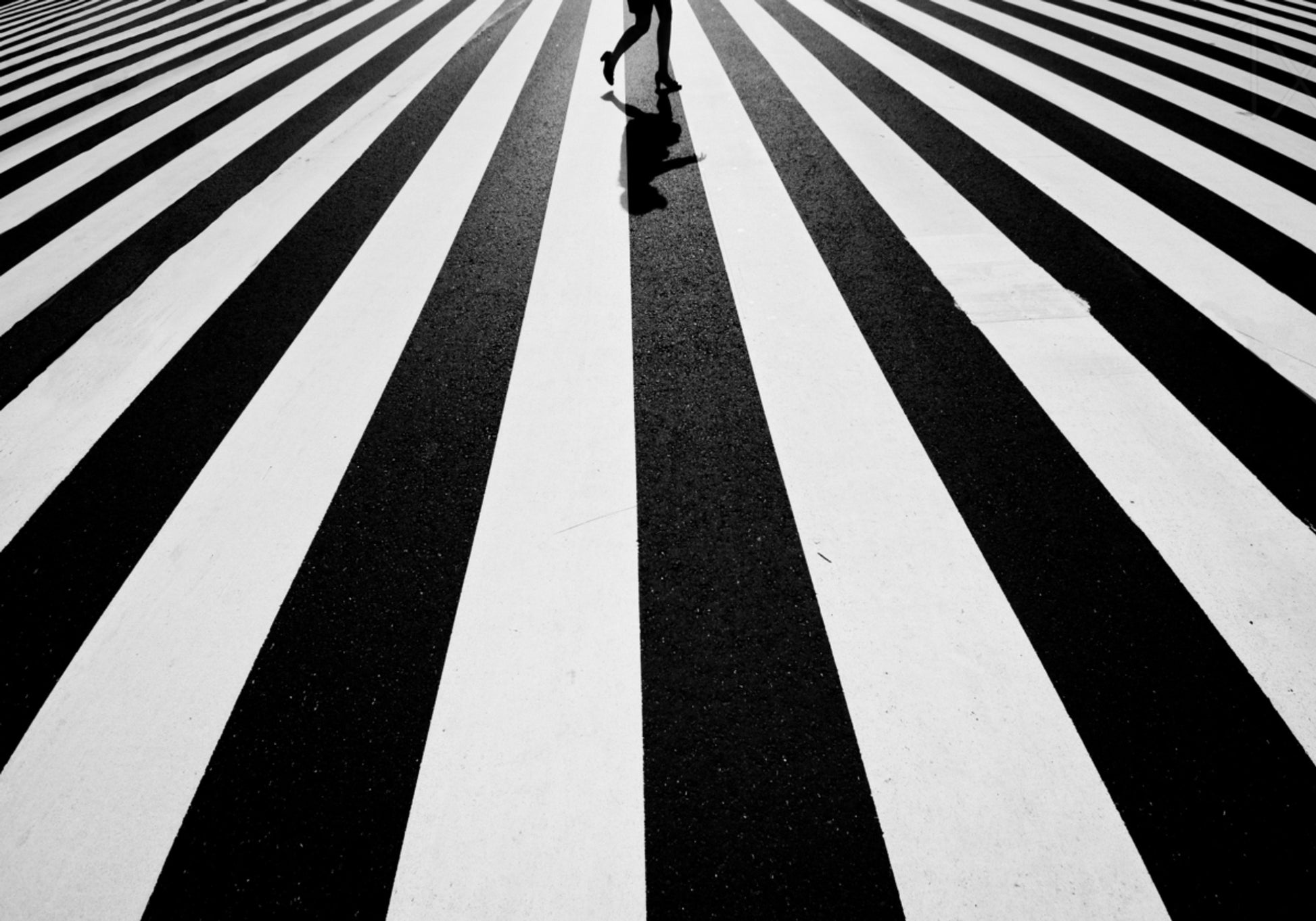Andando nas listras