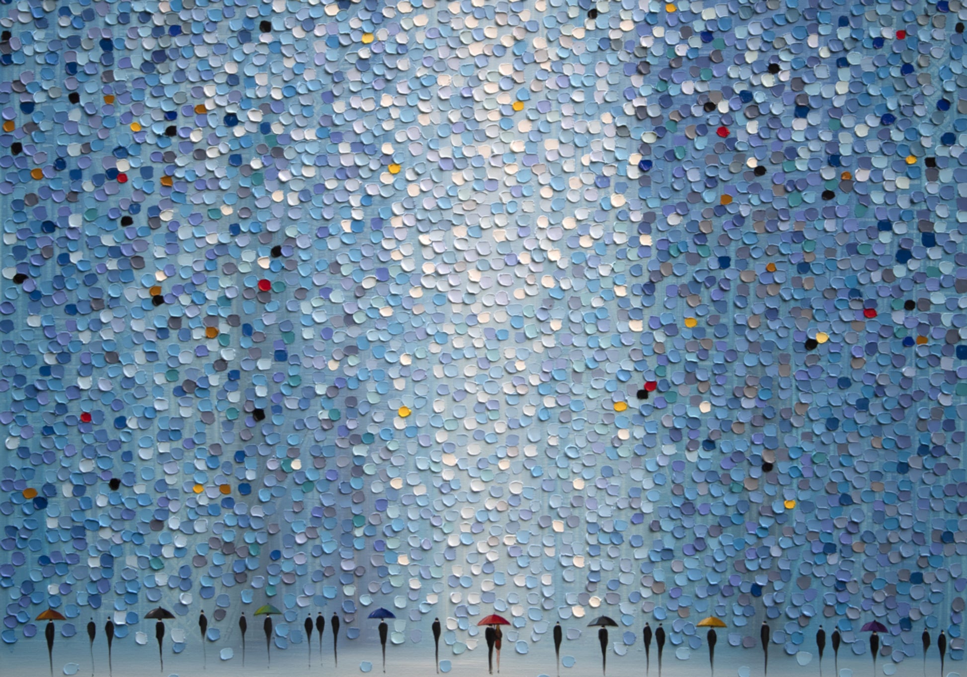 Guarda-chuvas na chuva