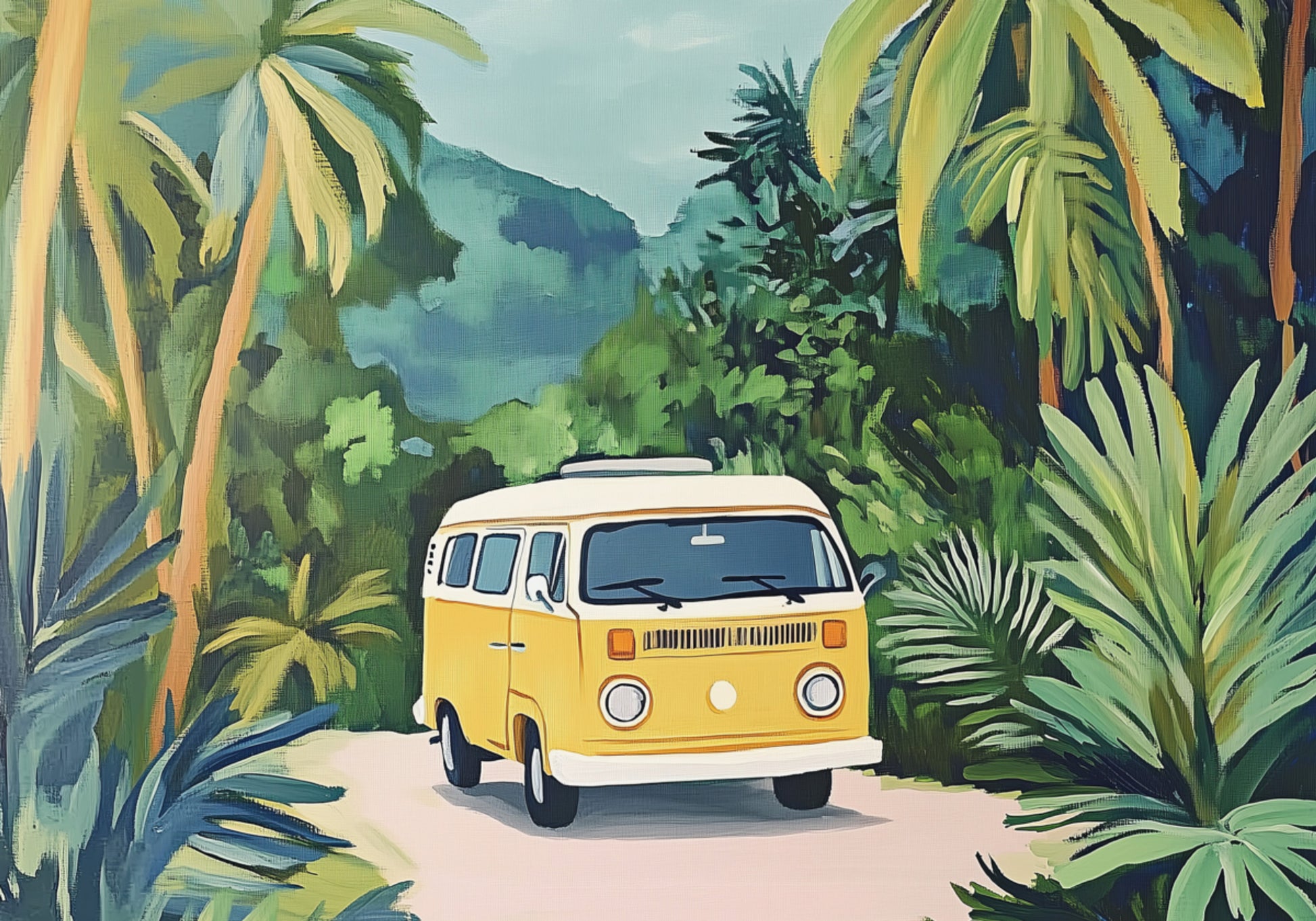 Aventura Tropical Van Amarela