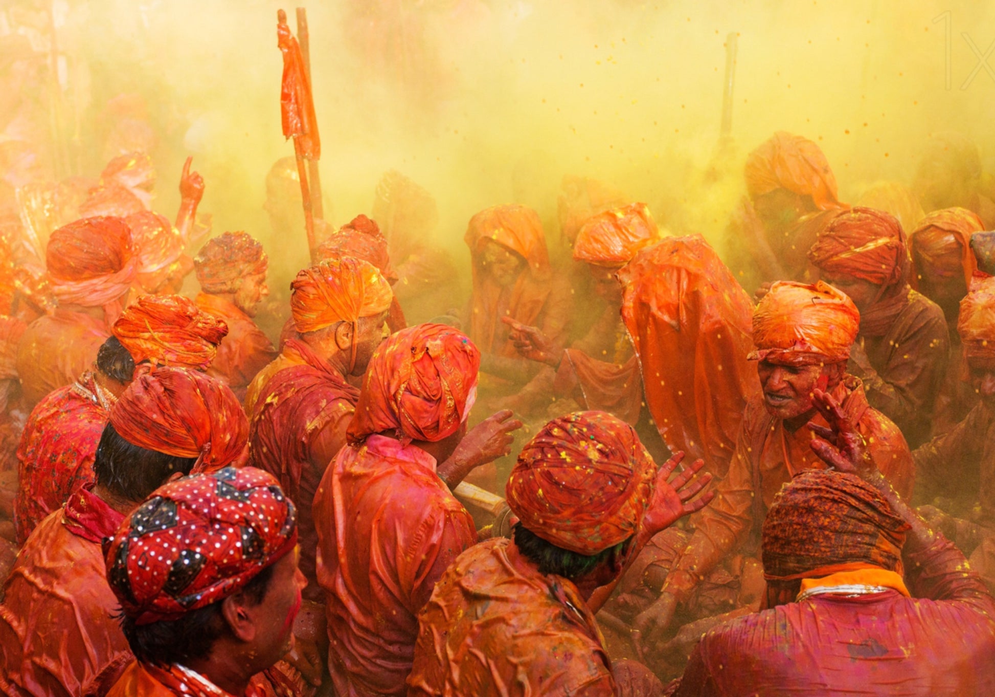 Celebração vibrante de Holi