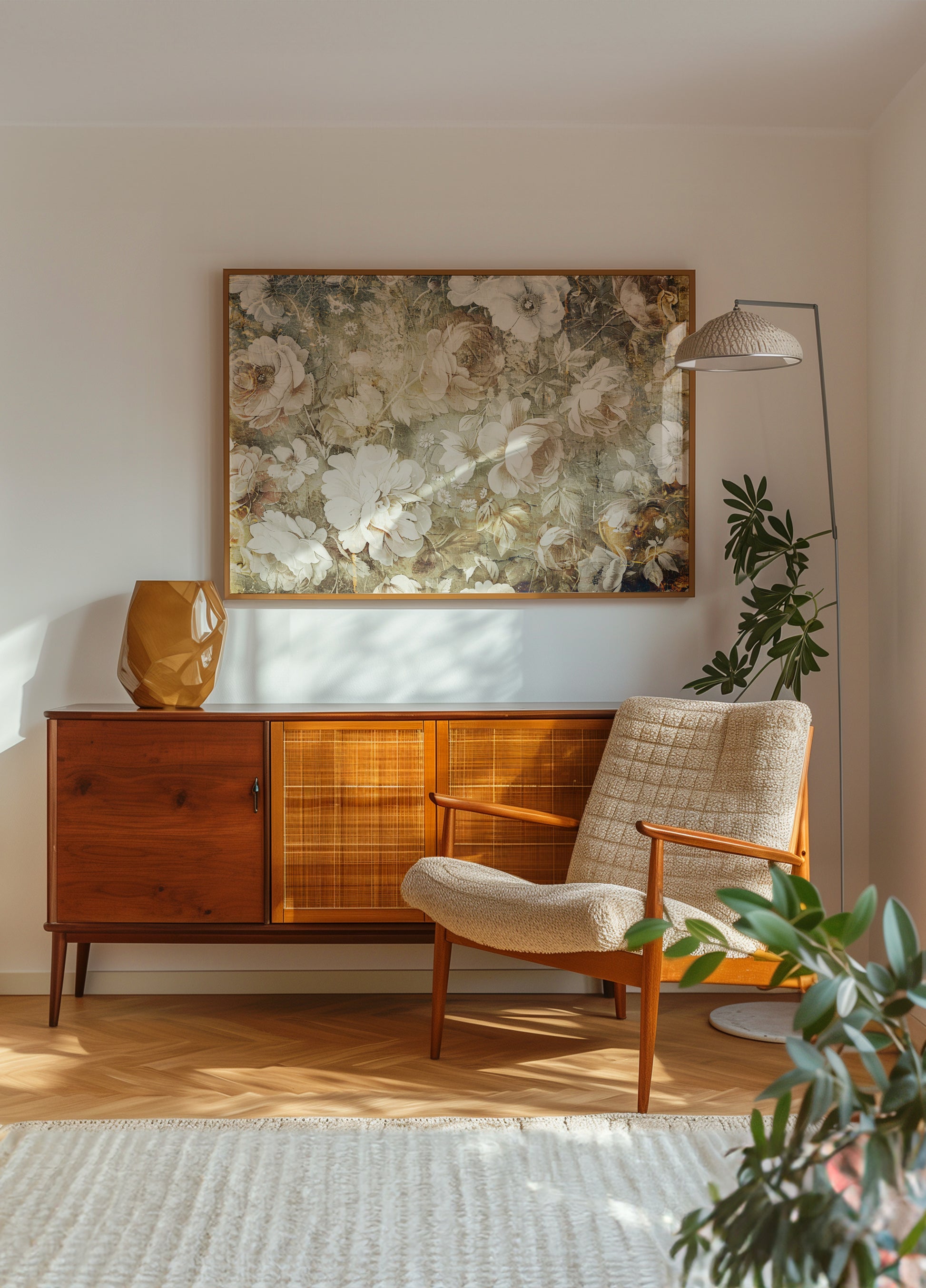 Elegância floral vintage