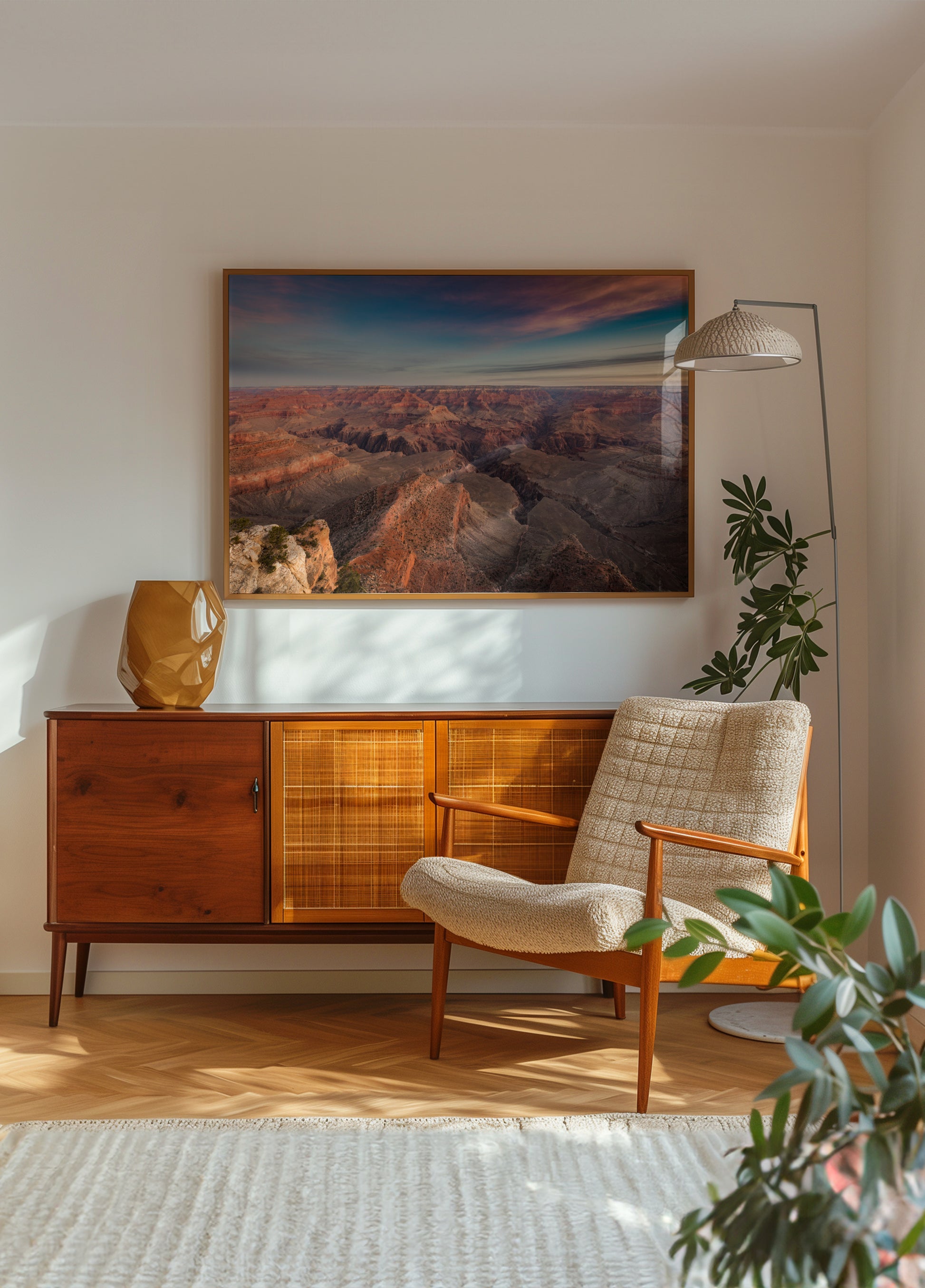 Vista do nascer do sol do Grand Canyon