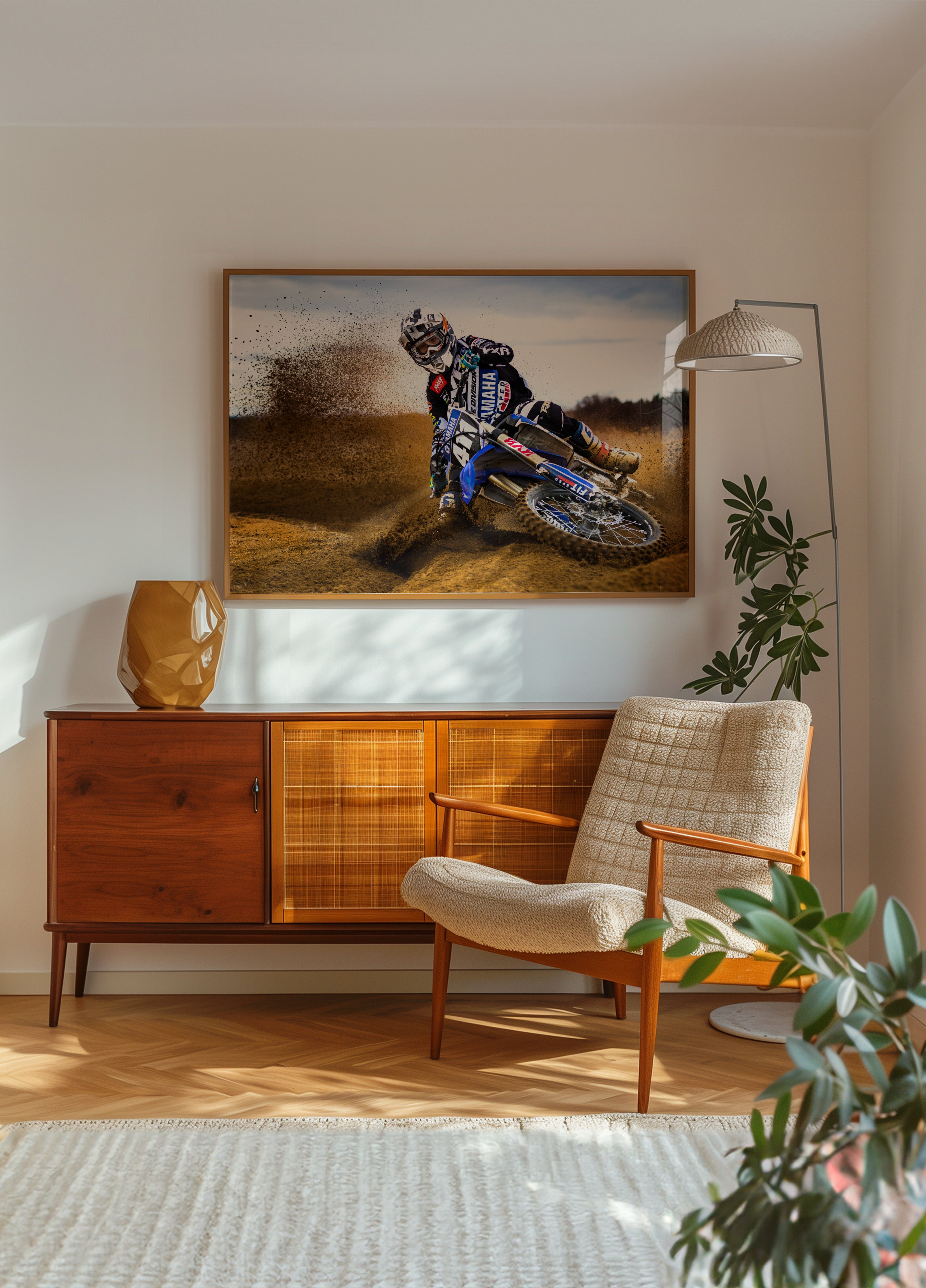 Emoção de sujeira de motocross