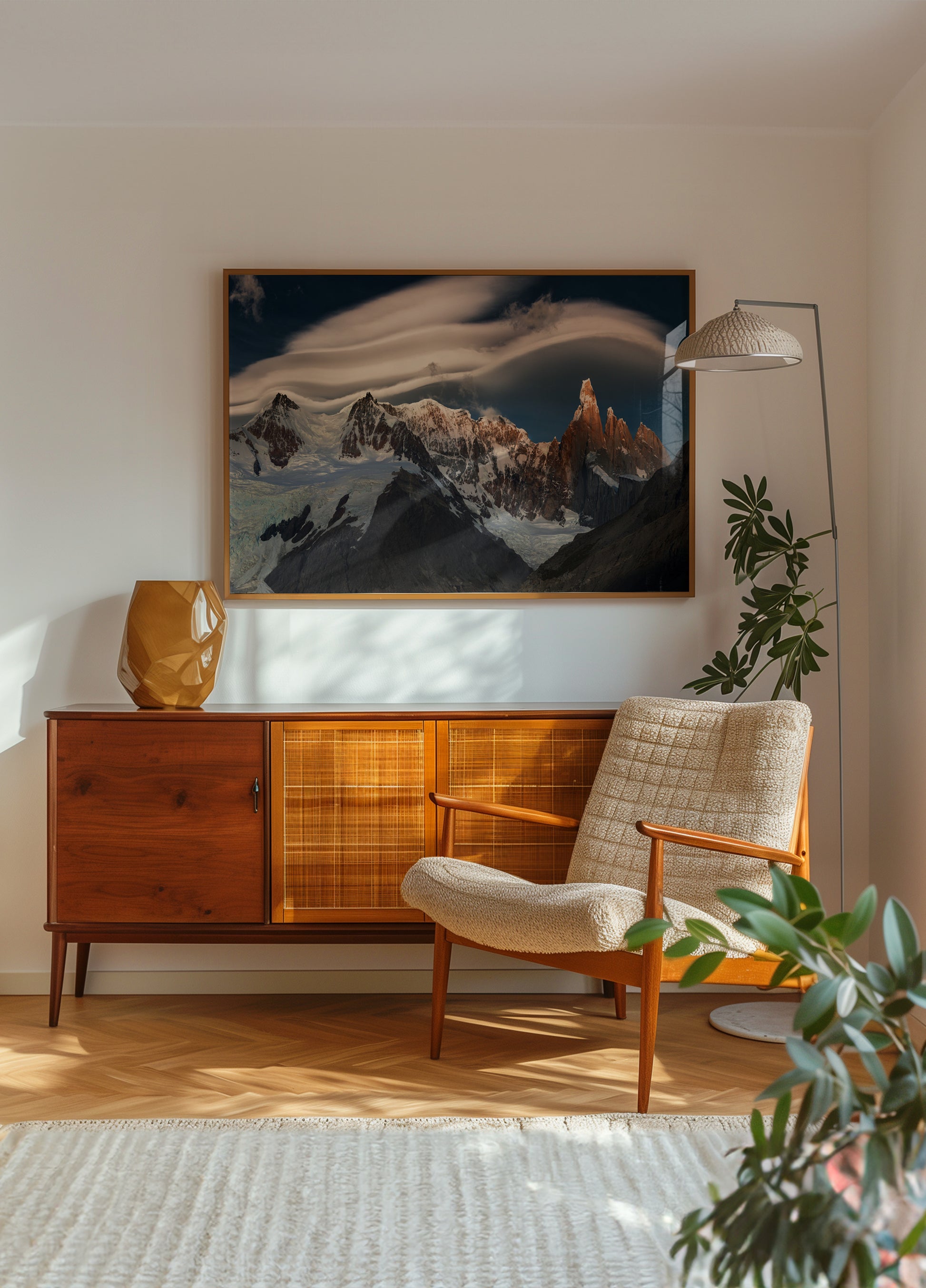 Nuvem Lenticular Golden Peaks