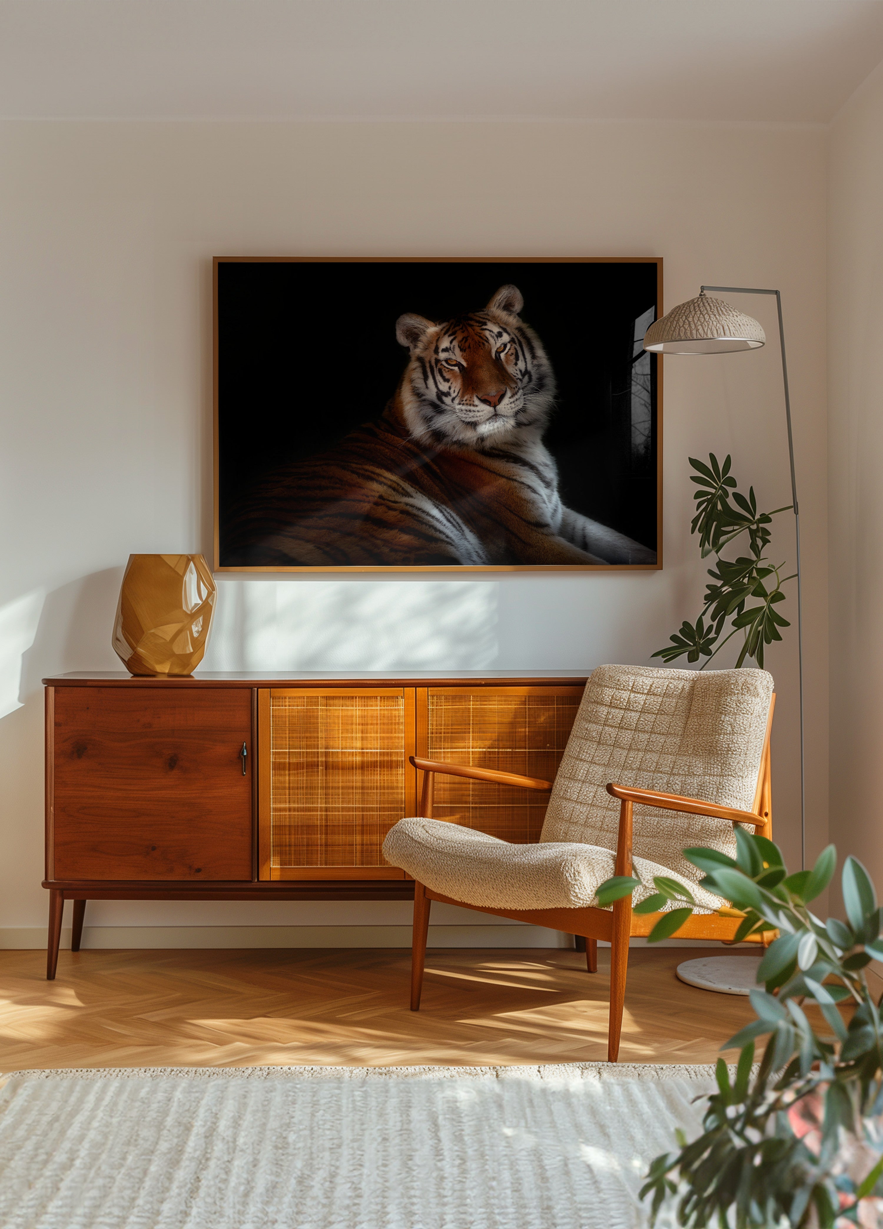 Majestoso olhar do tigre